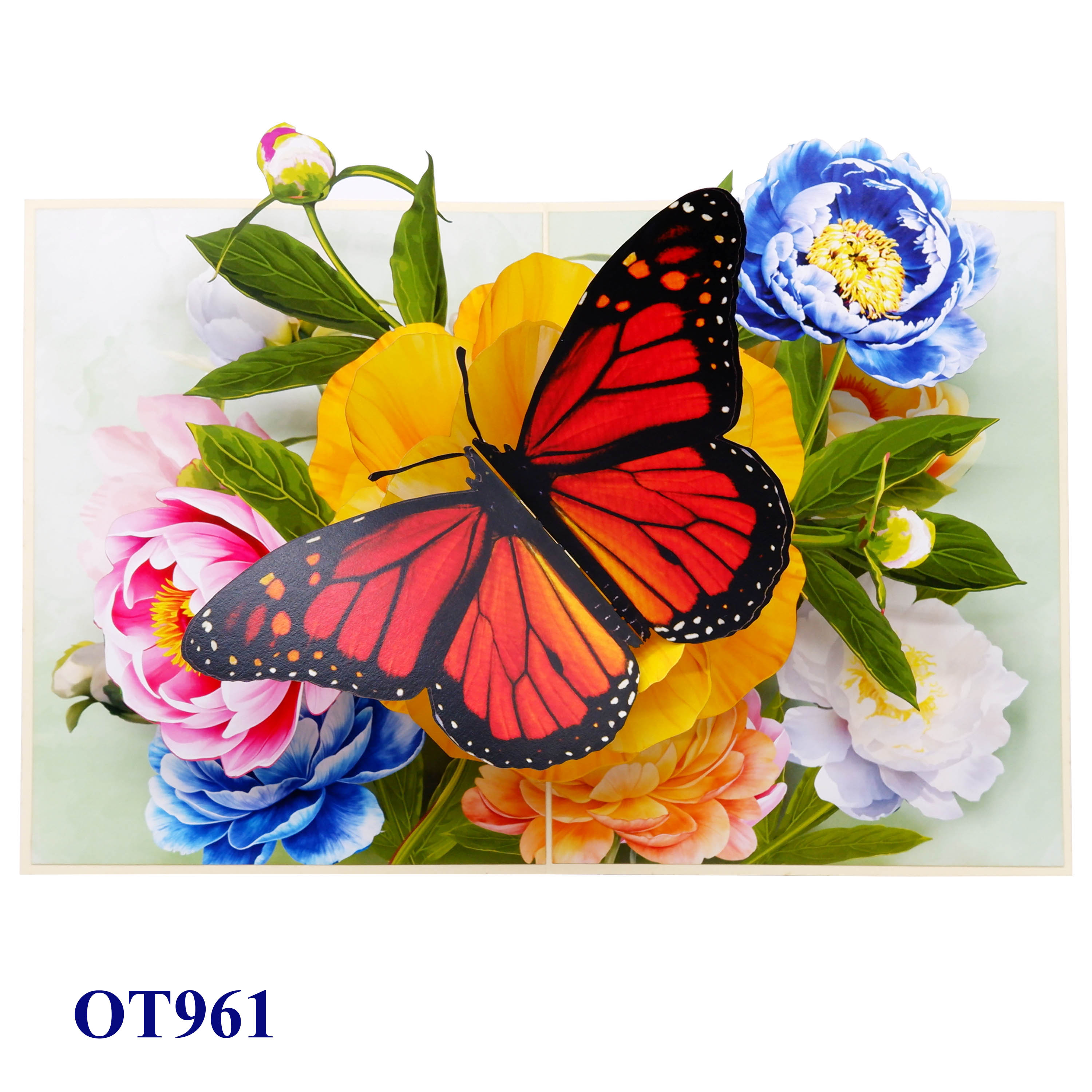 Monarch Butterfly in Bloom – Pop-Up Card