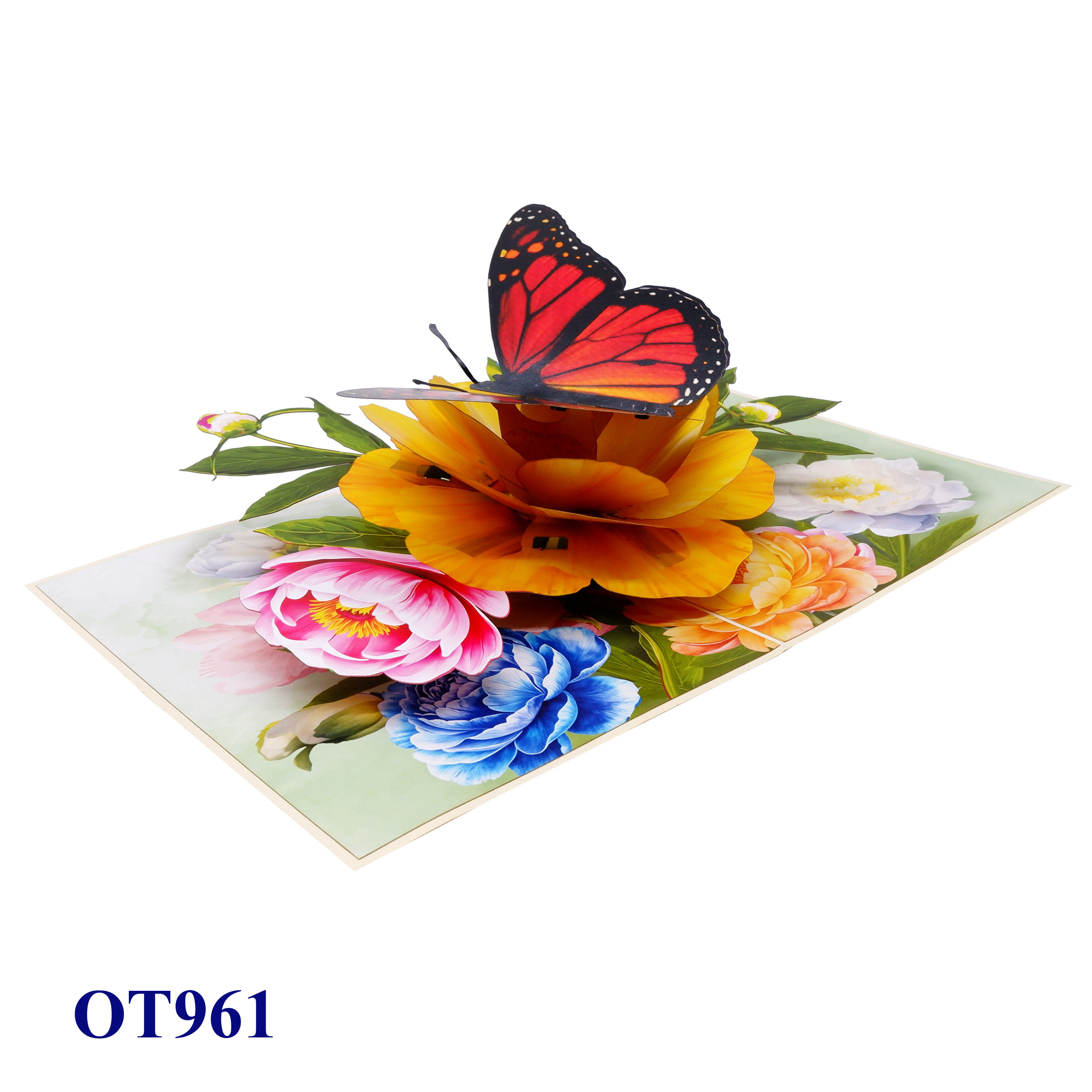 Monarch Butterfly in Bloom – Pop-Up Card