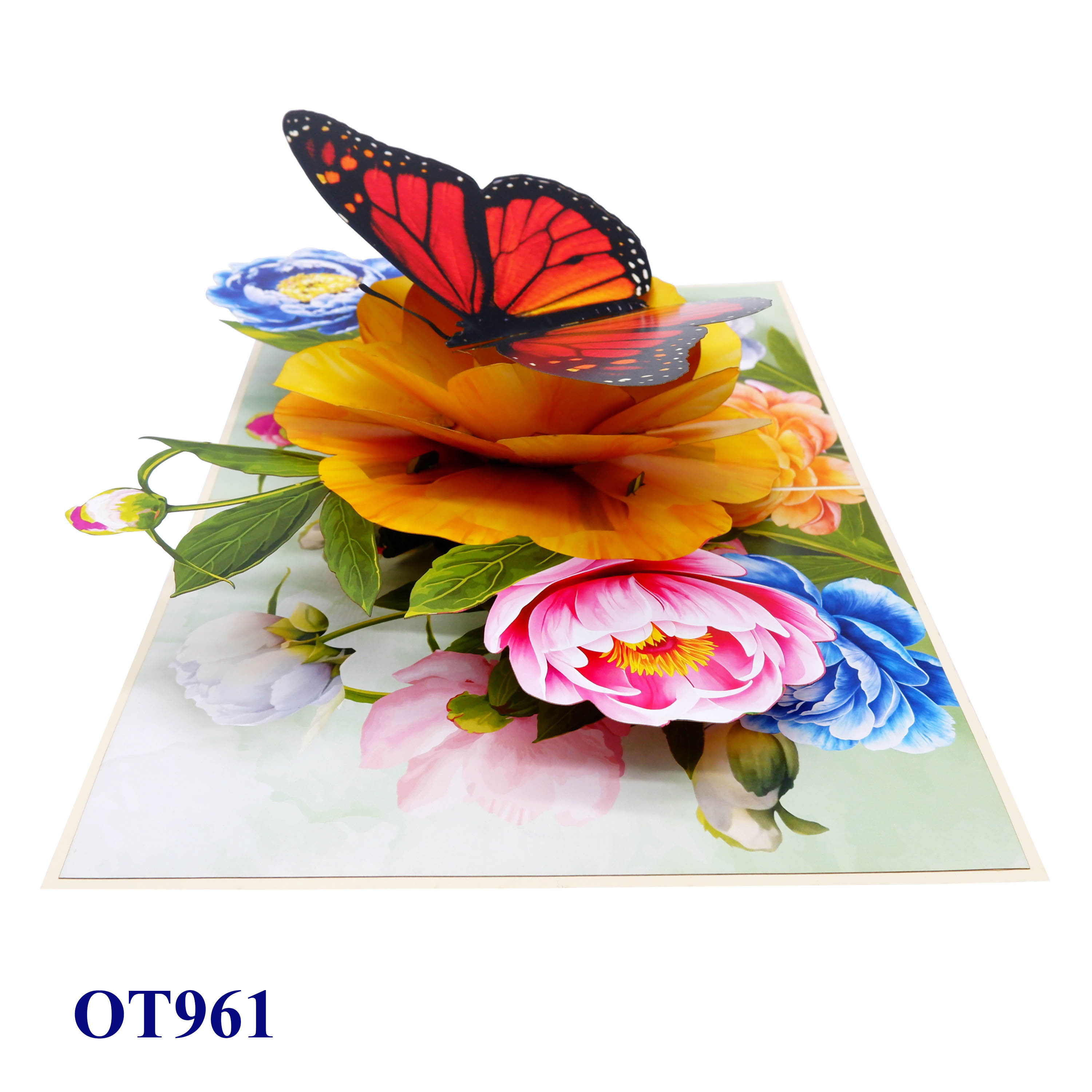 Monarch Butterfly in Bloom – Pop-Up Card
