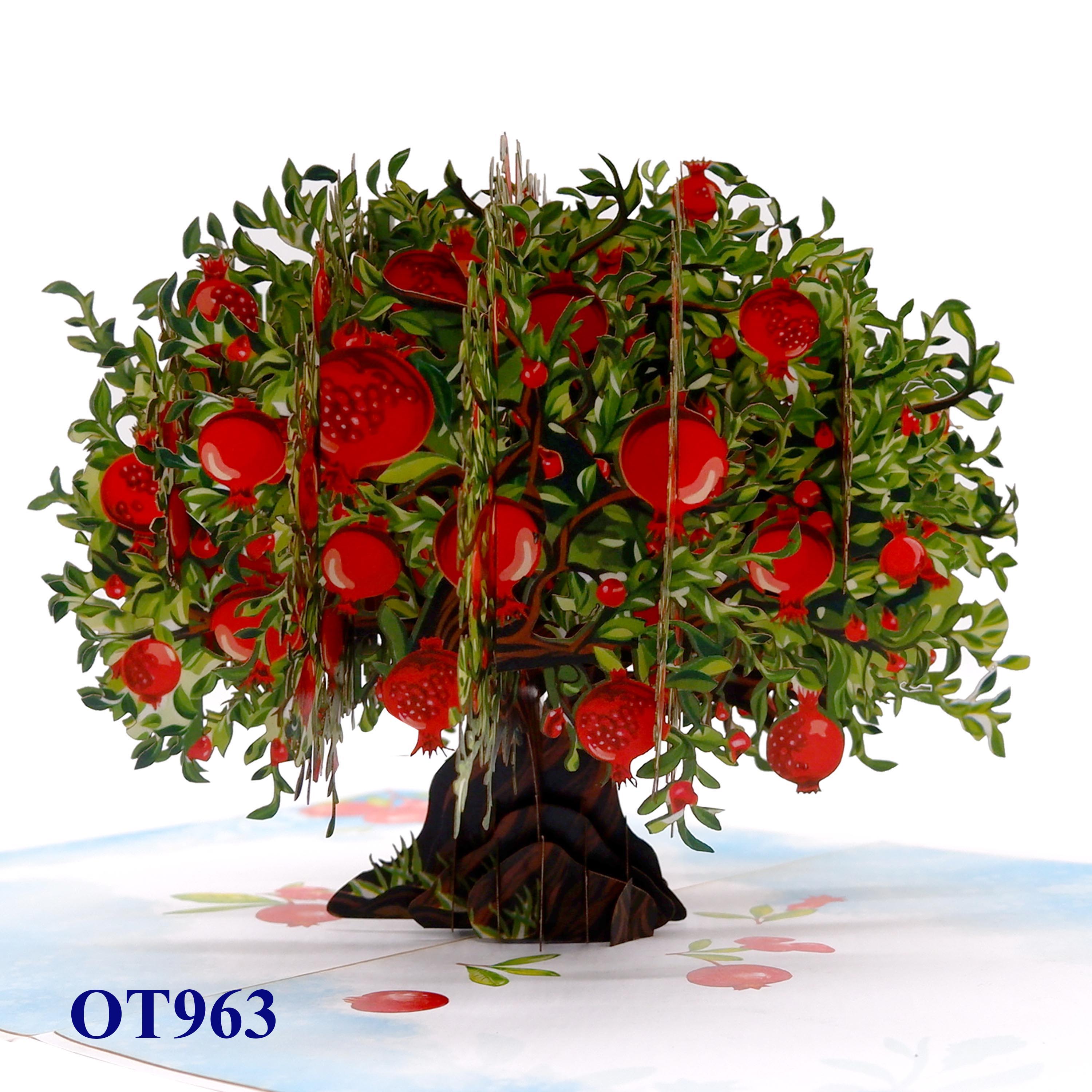Pomegranate Tree Pop-Up Card