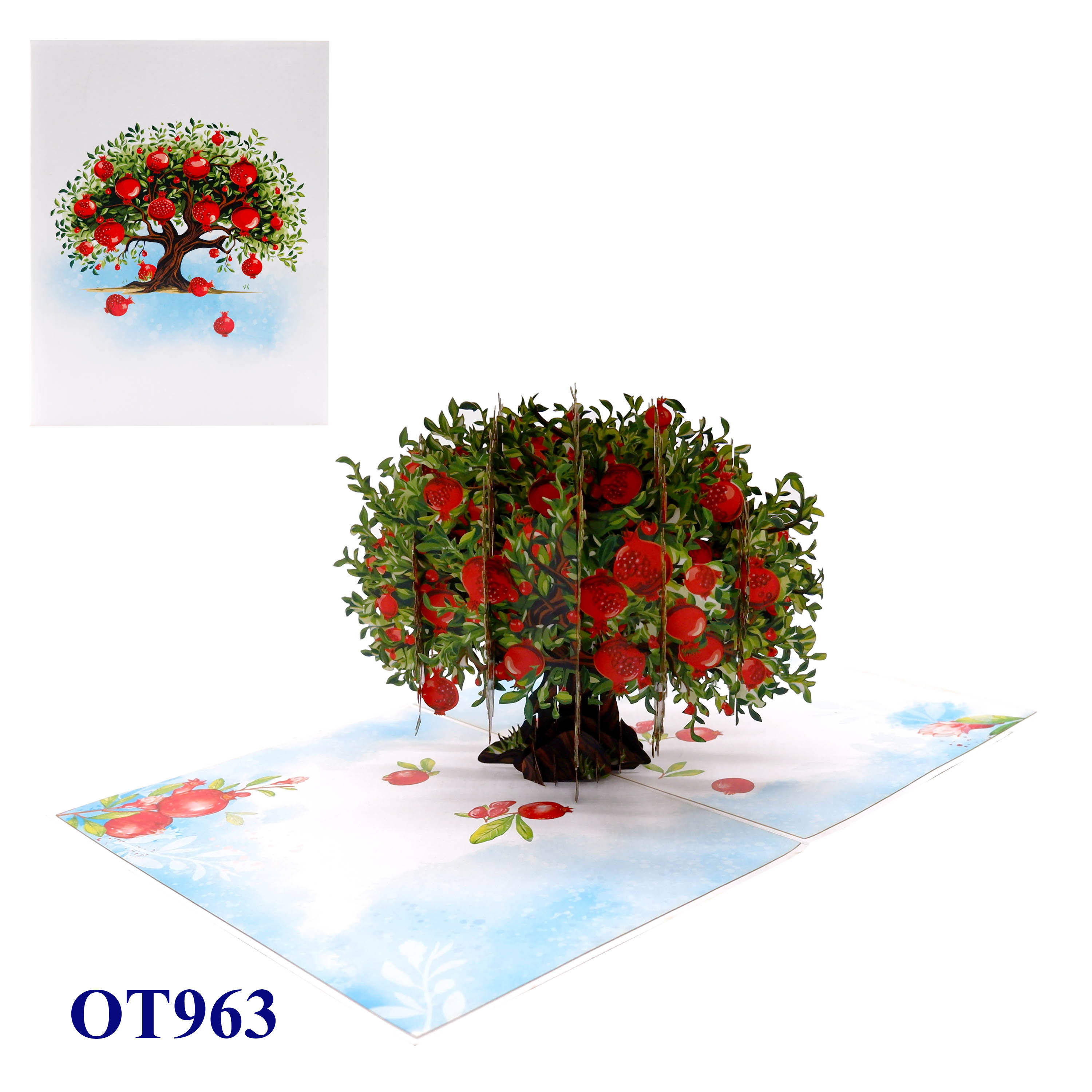 Pomegranate Tree Pop-Up Card