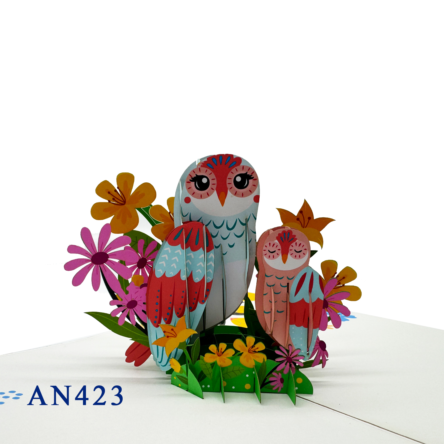 Owl Family Pop Up 3D Greeting Card