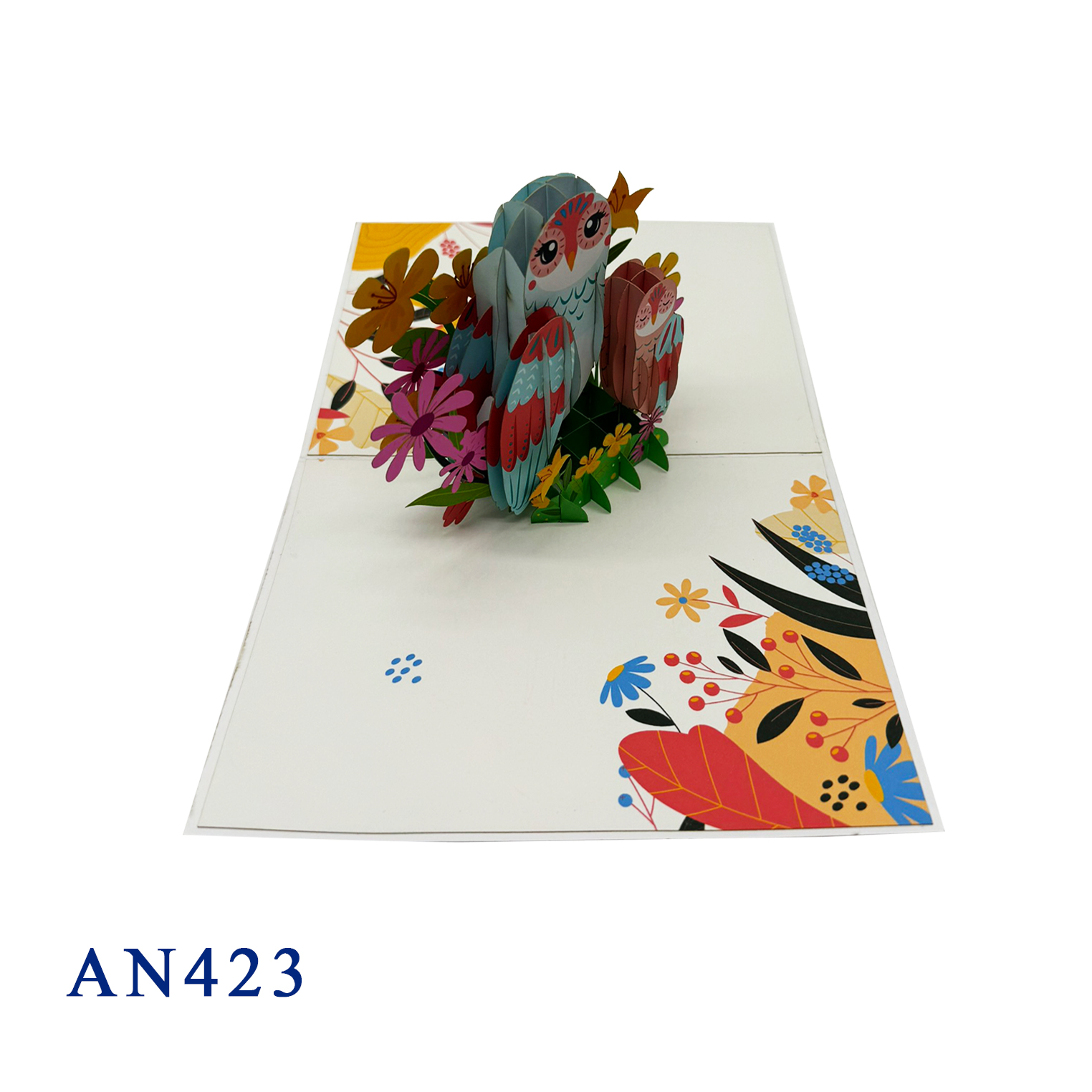 Owl Family Pop Up 3D Greeting Card