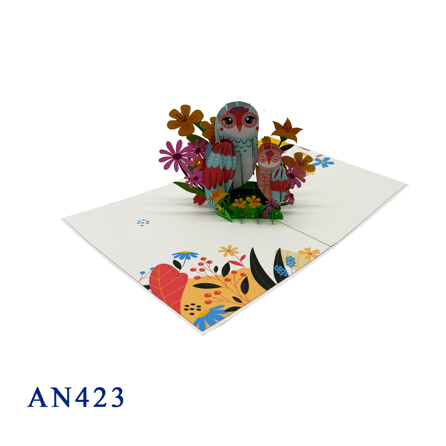 Owl Family Pop Up 3D Greeting Card
