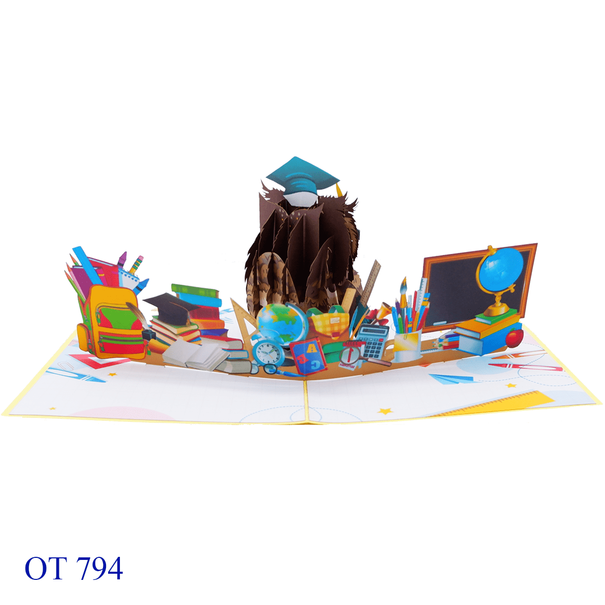 Owl Graduation Pop Up Card