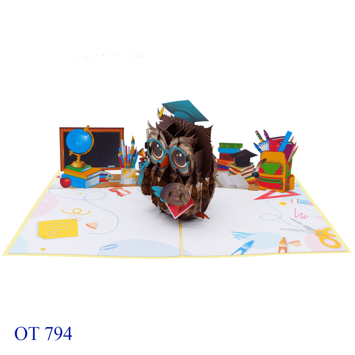 Owl Graduation Pop Up Card