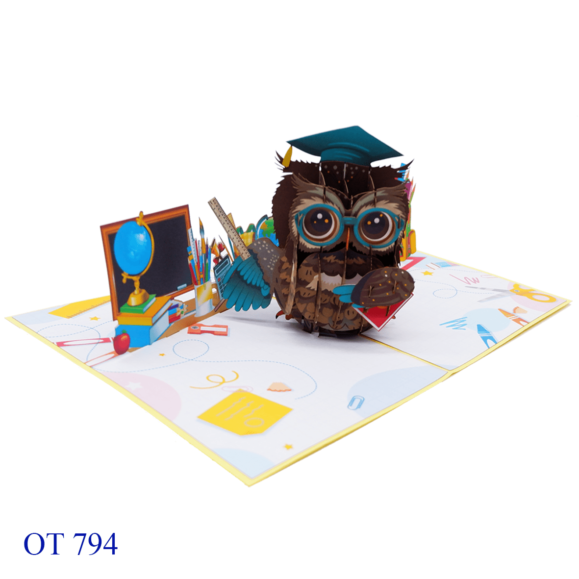 Owl Graduation Pop Up Card