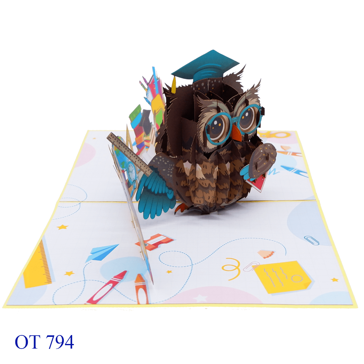 Owl Graduation Pop Up Card