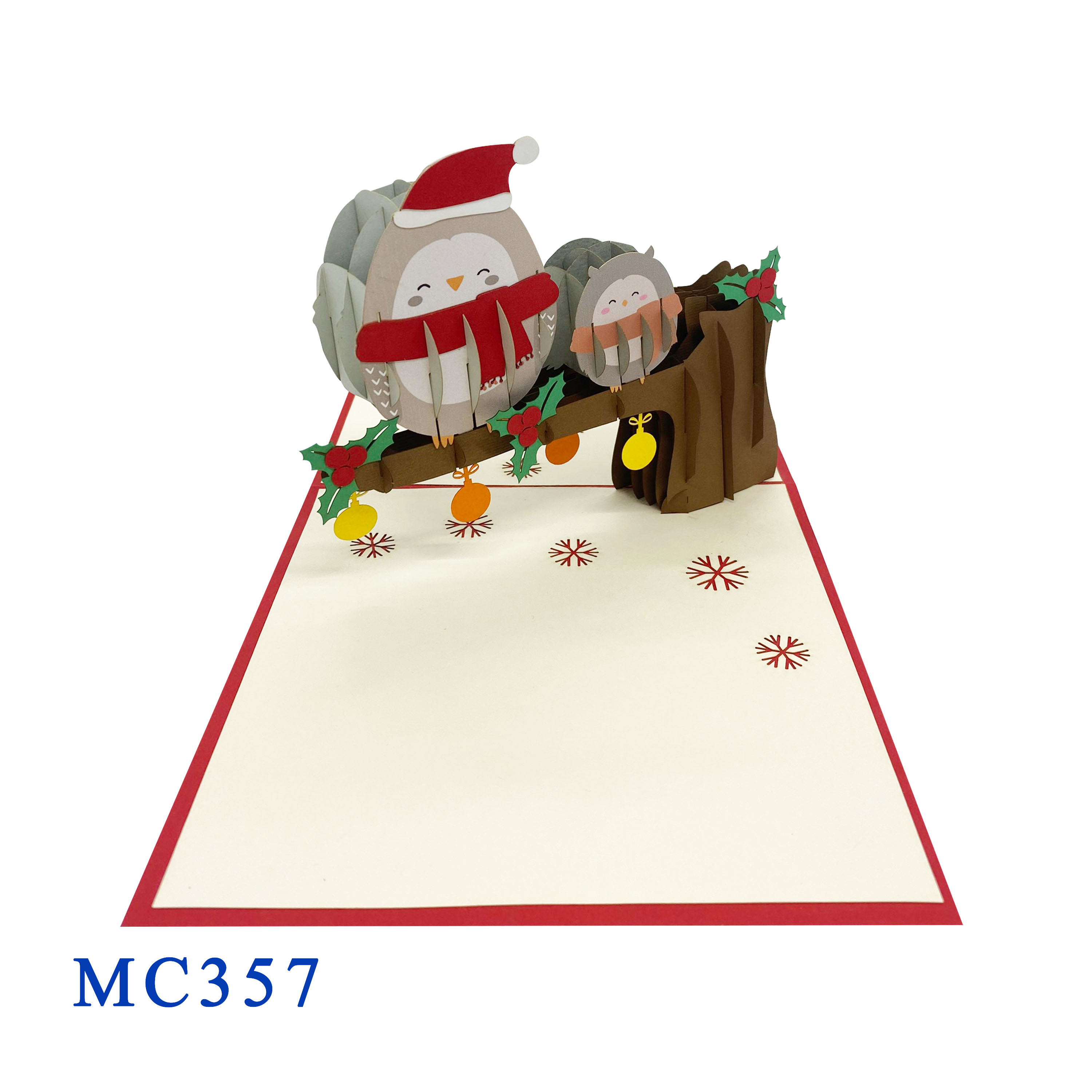 Owl Noel Pop Up Card