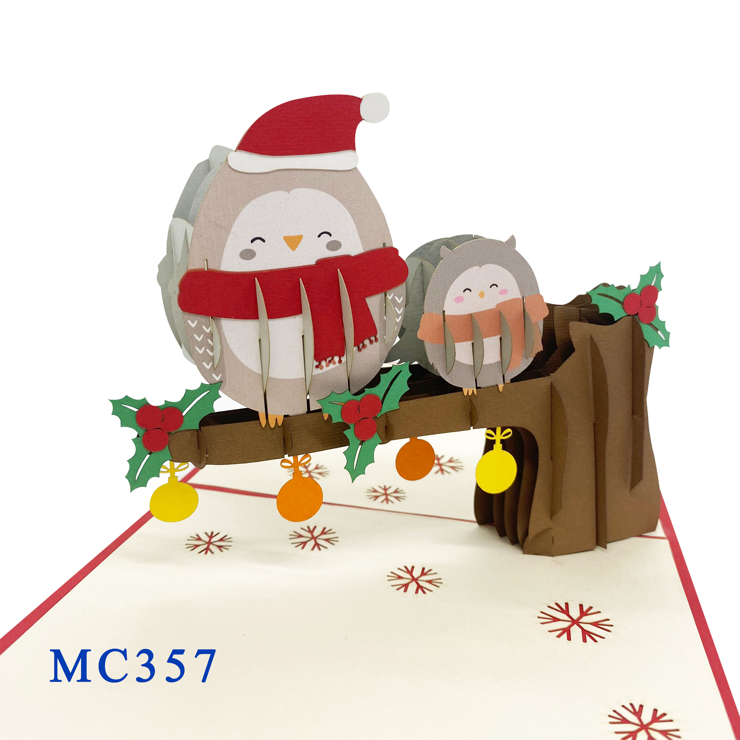 Owl Noel Pop Up Card