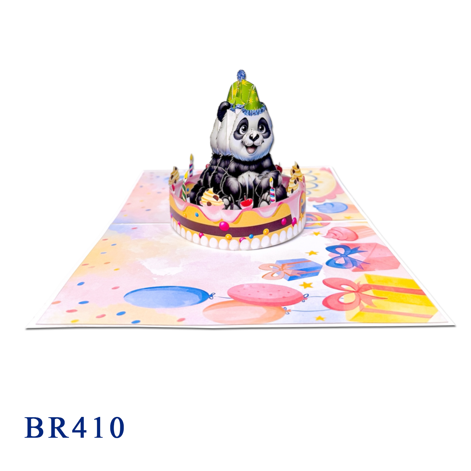 Panda Birthday Cake Pop-Up Card