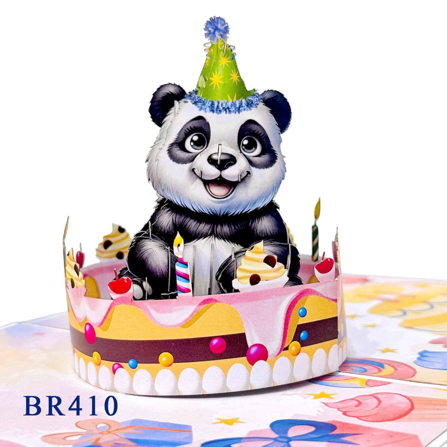 Panda Birthday Cake Pop-Up Card