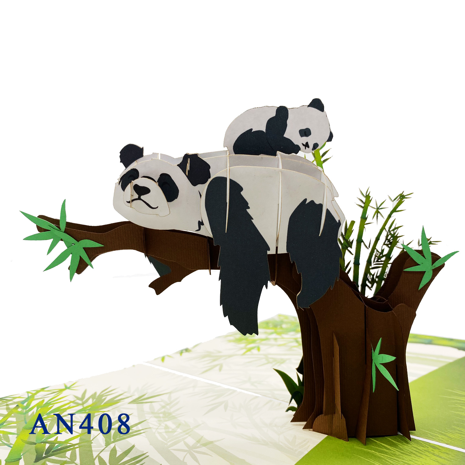 Family Panda Pop Up Card