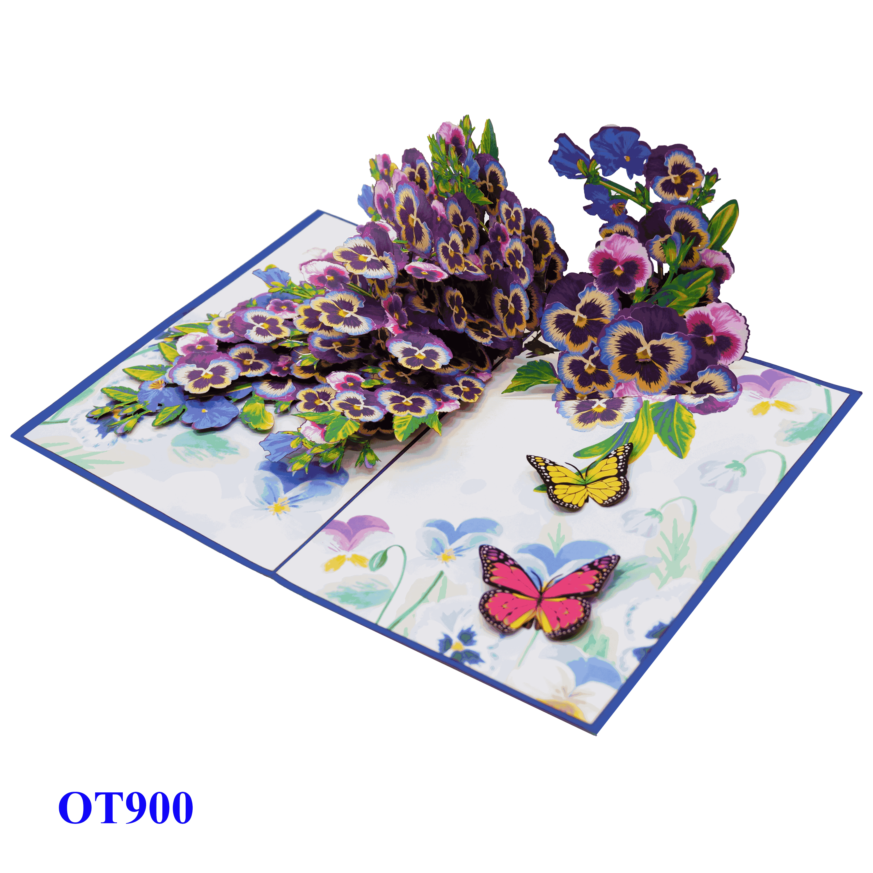 Pansy Butterfly Pop Up Card