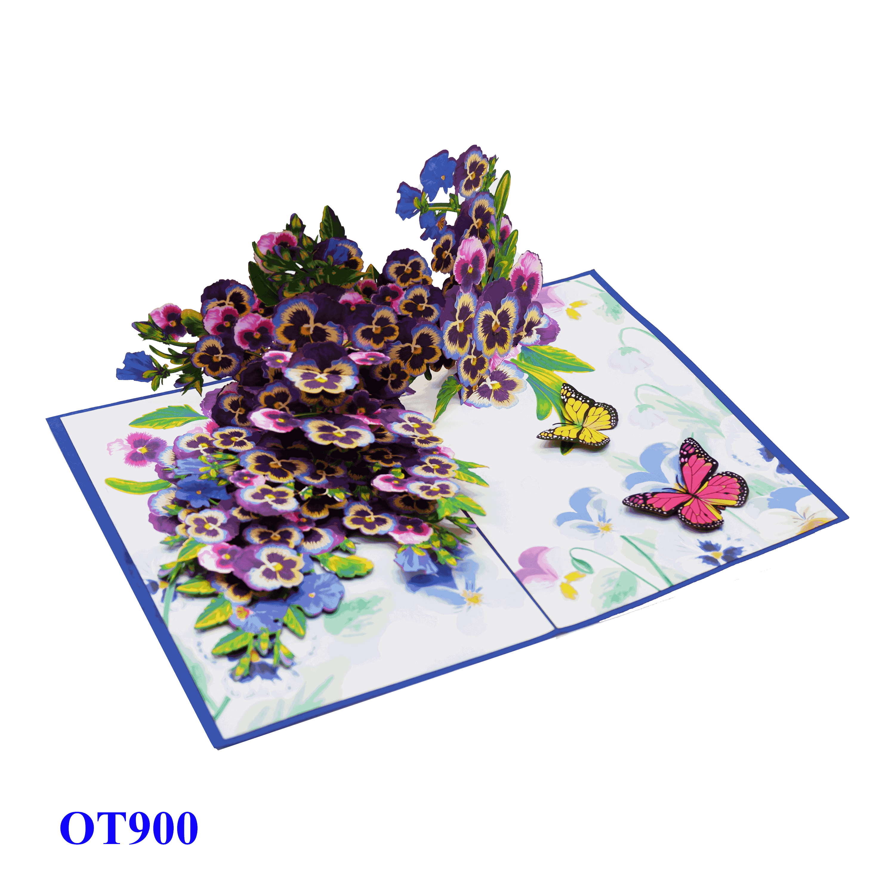 Pansy Butterfly Pop Up Card