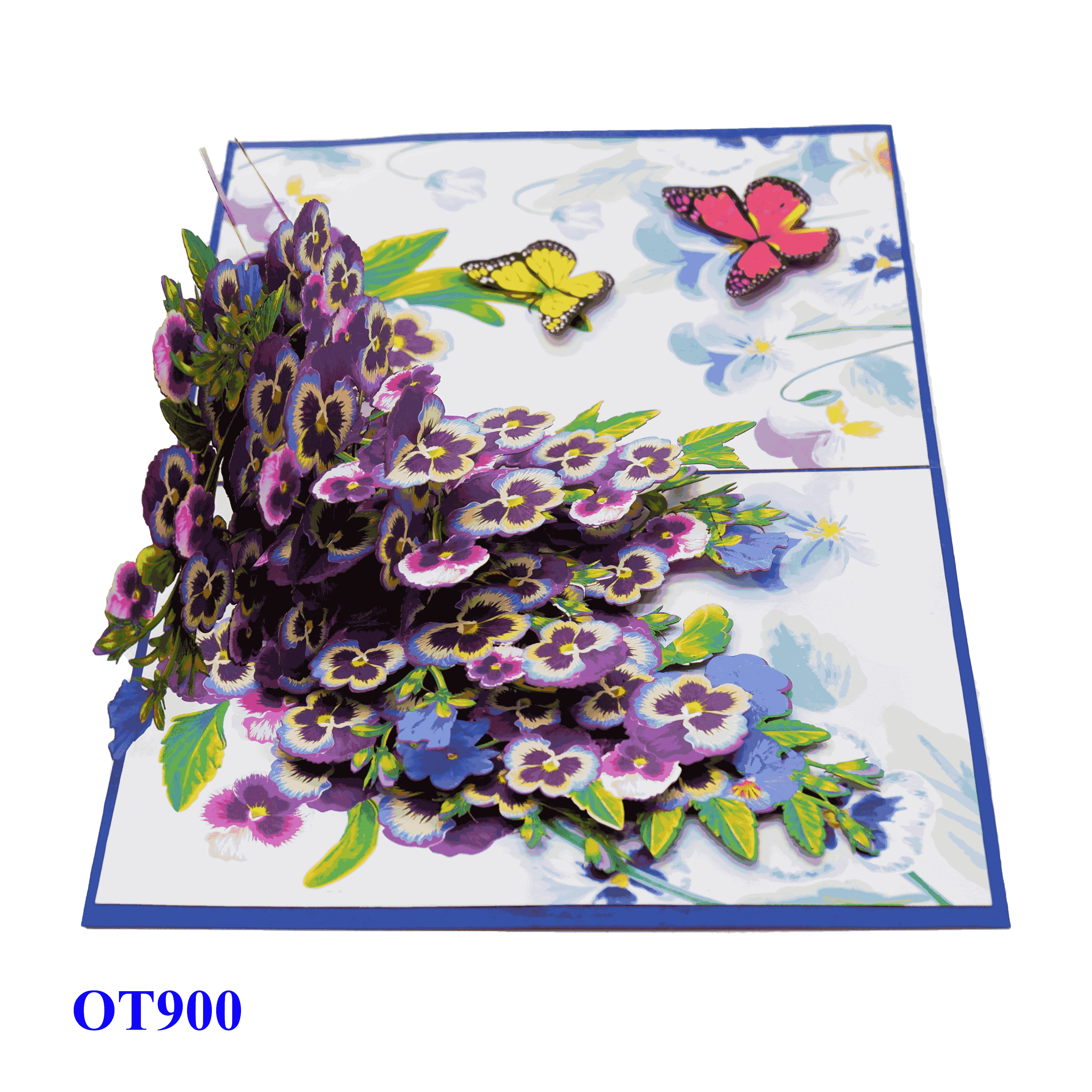 Pansy Butterfly Pop Up Card