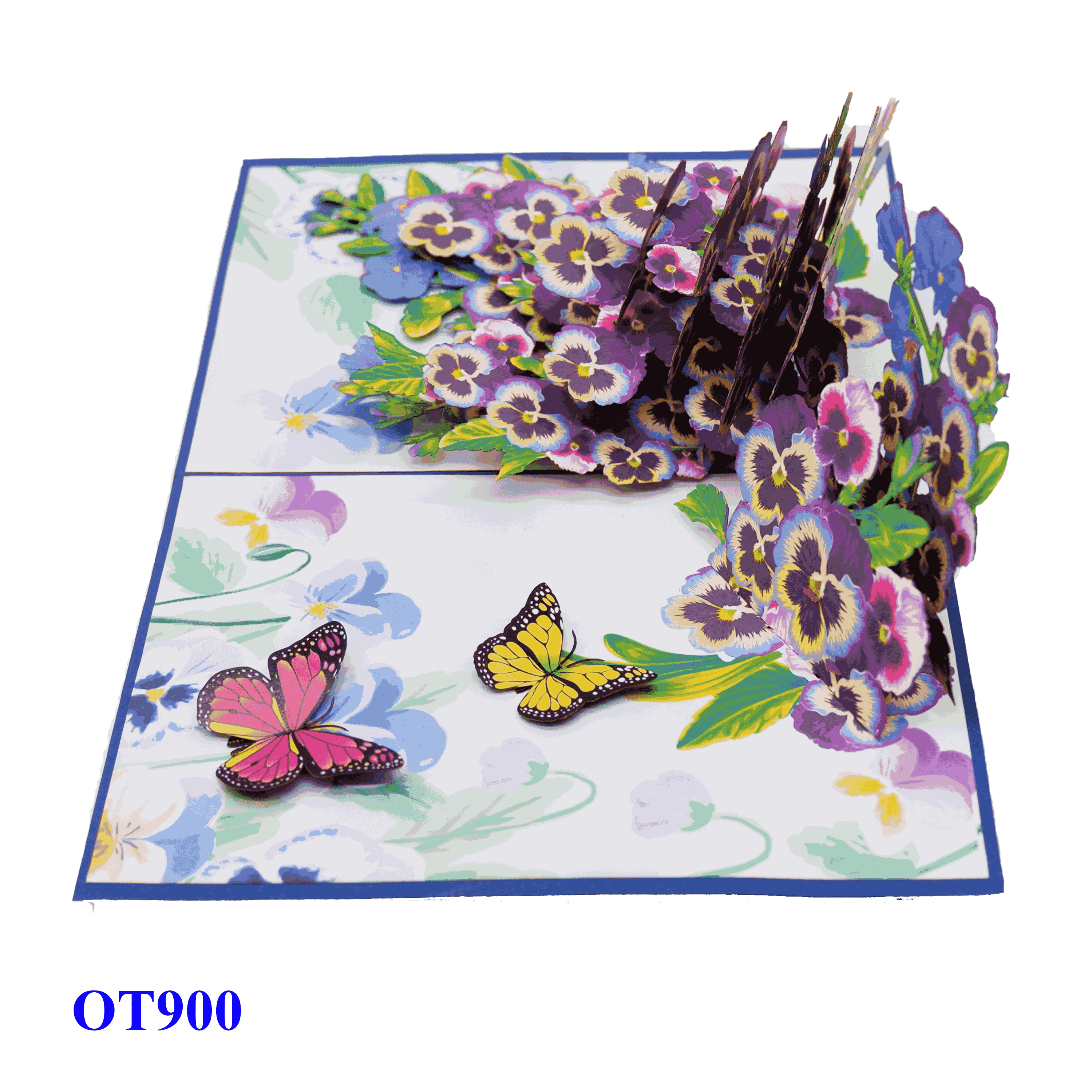 Pansy Butterfly Pop Up Card