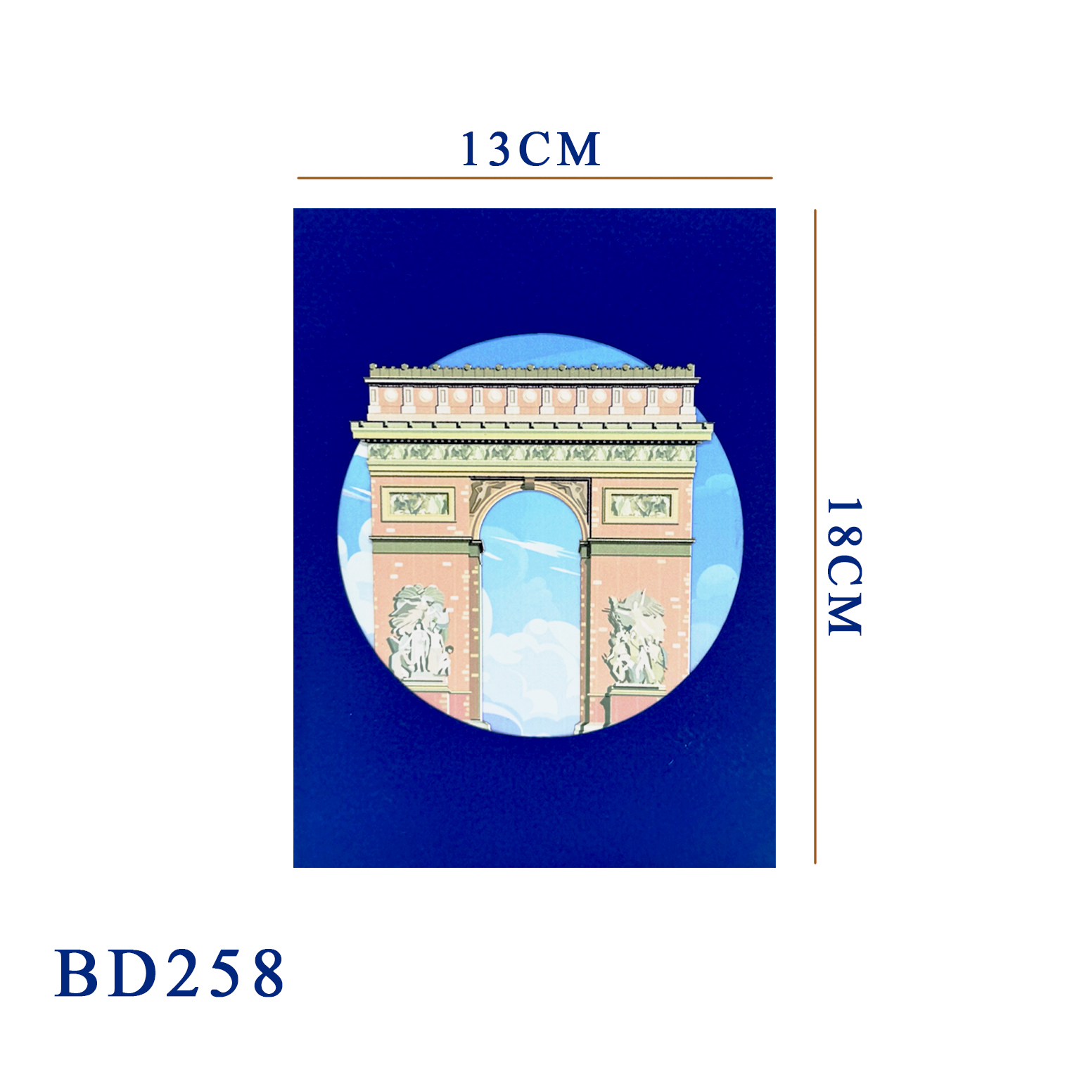 Paris Landmarks Pop-Up Card