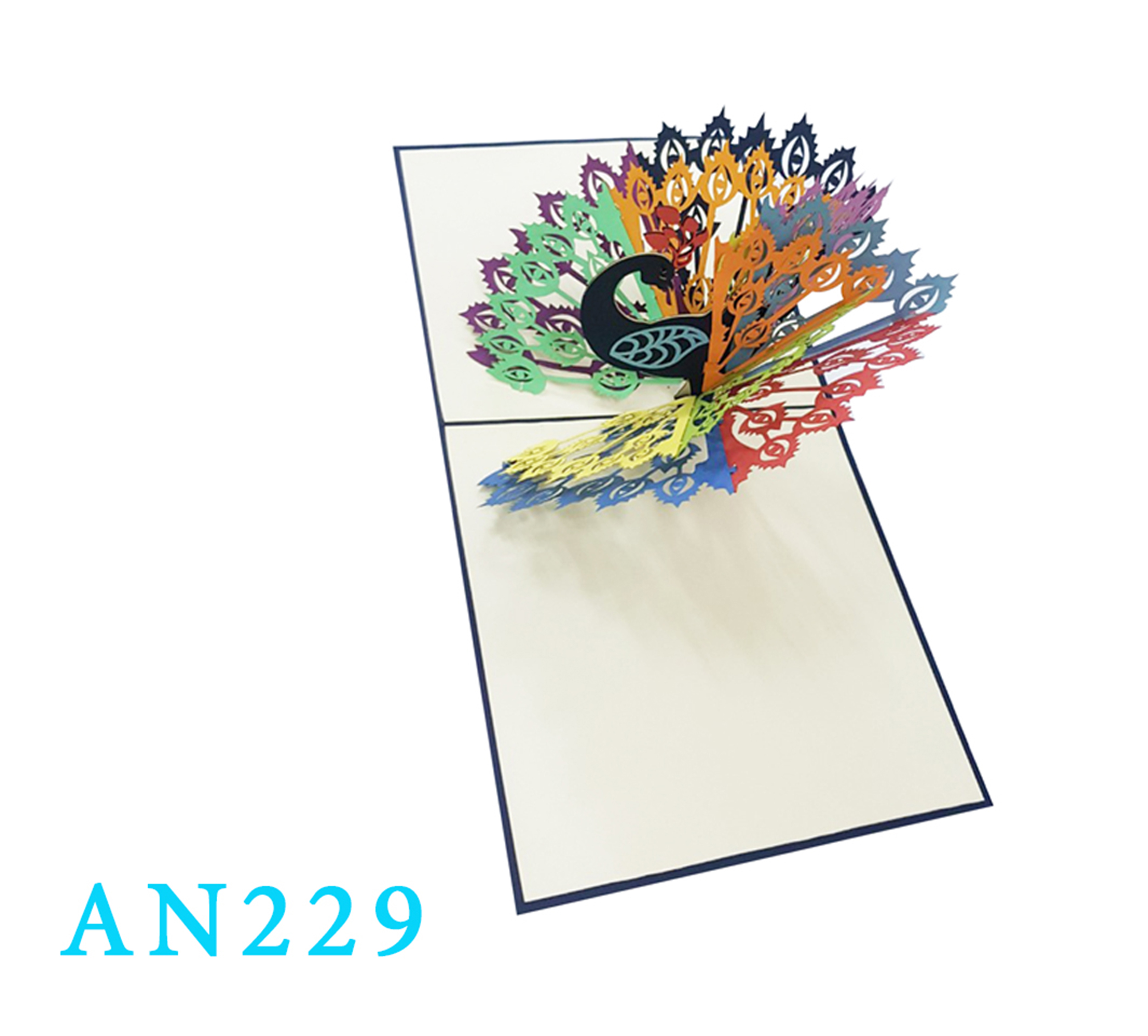 Peacock Pop Up Card