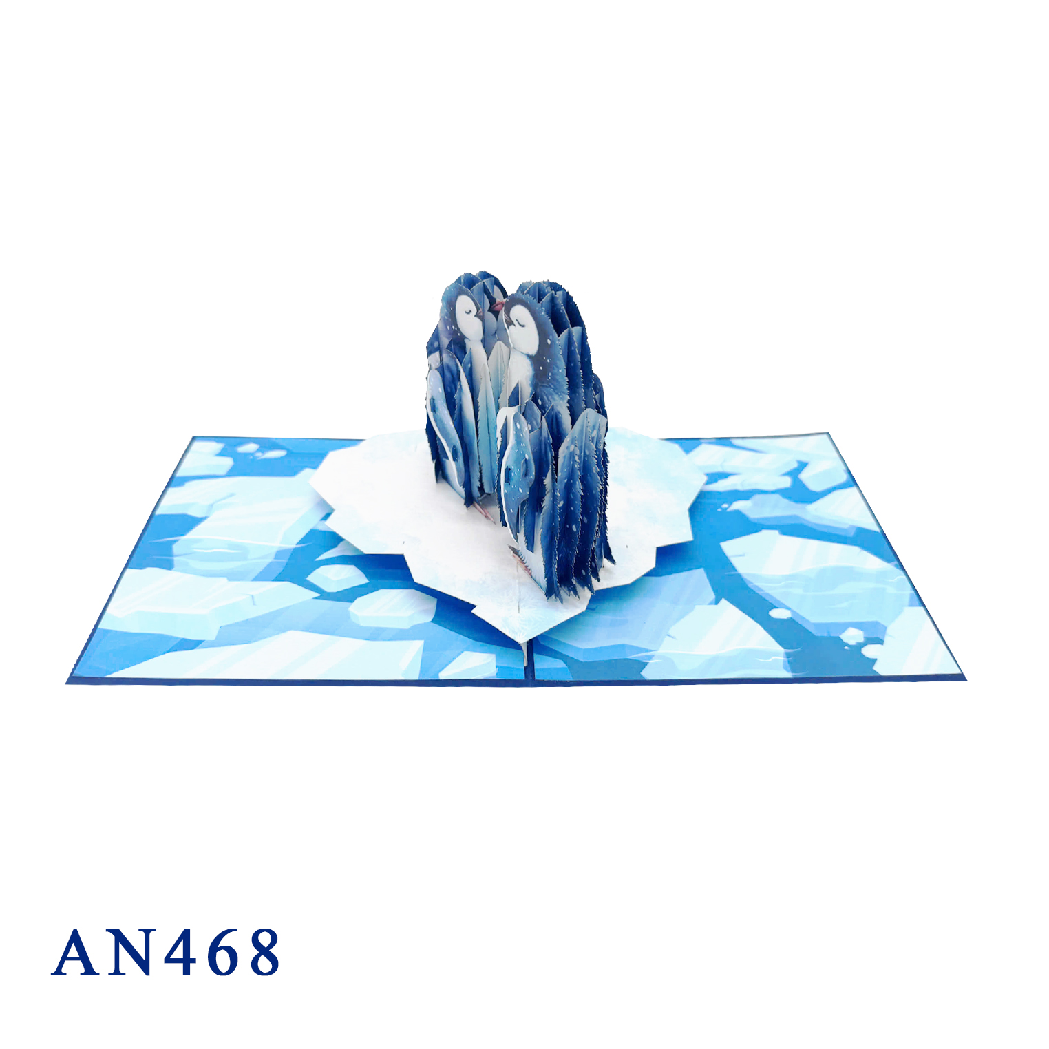 Penguin Couple Pop-Up Card