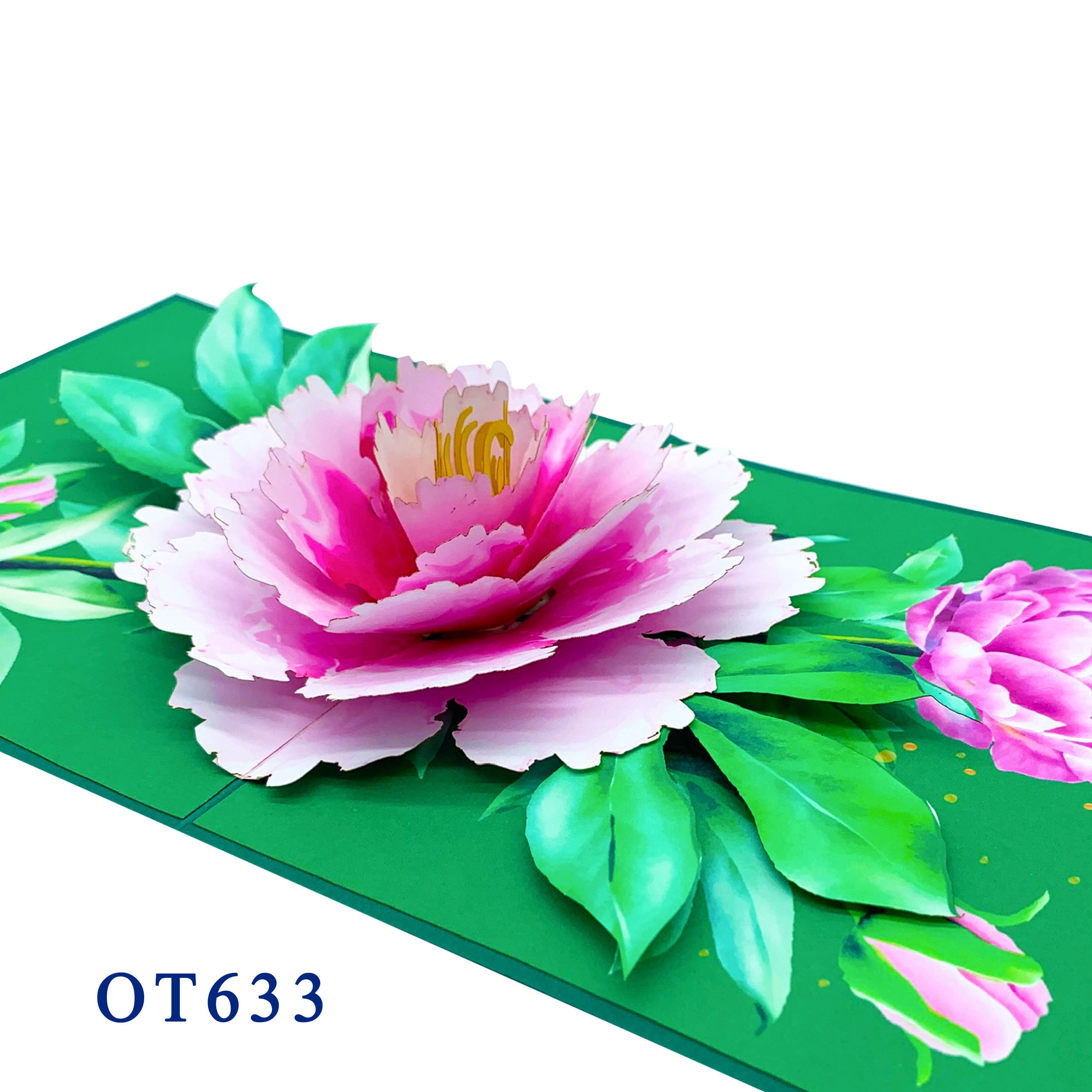 Peony Pop Up Card