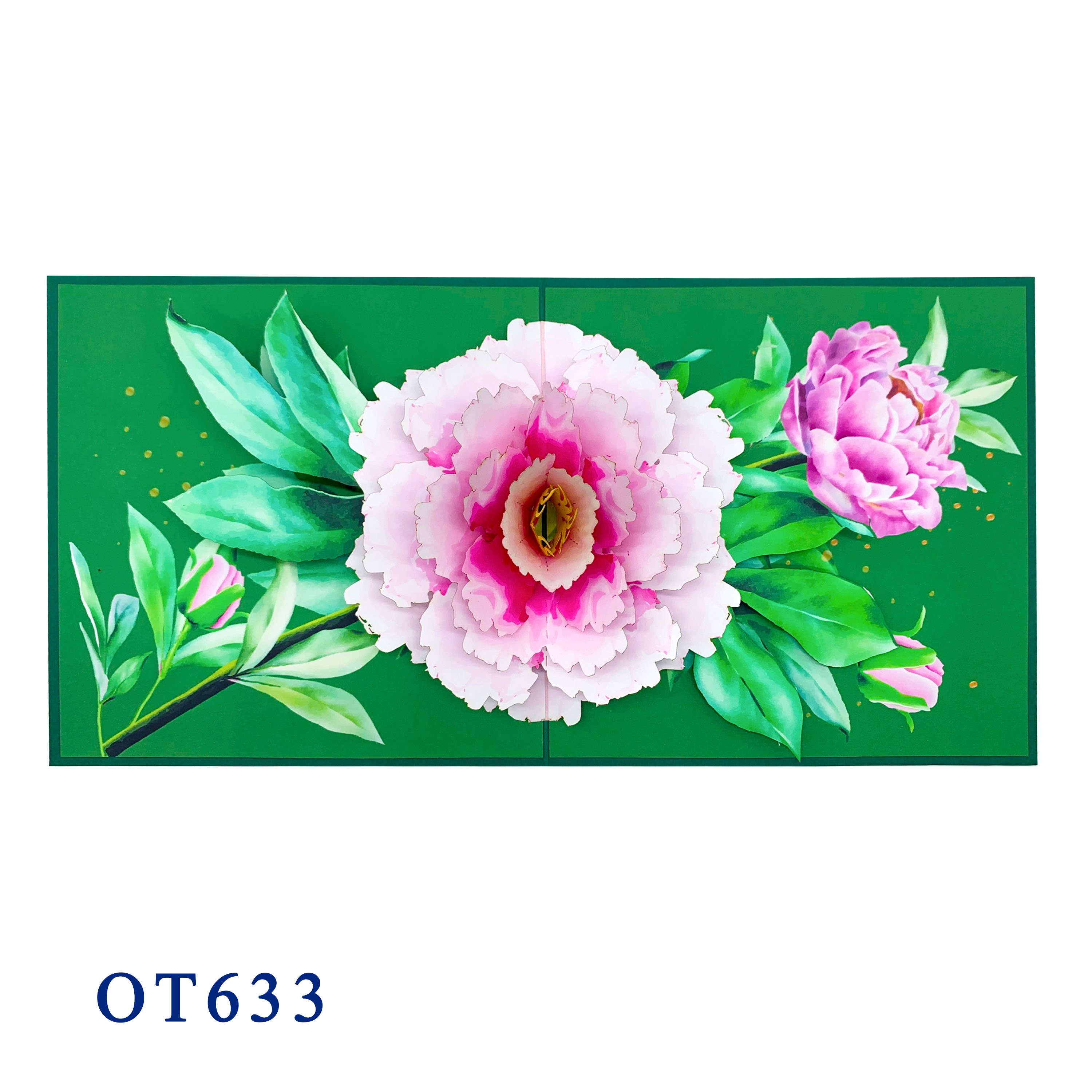 Peony Pop Up Card