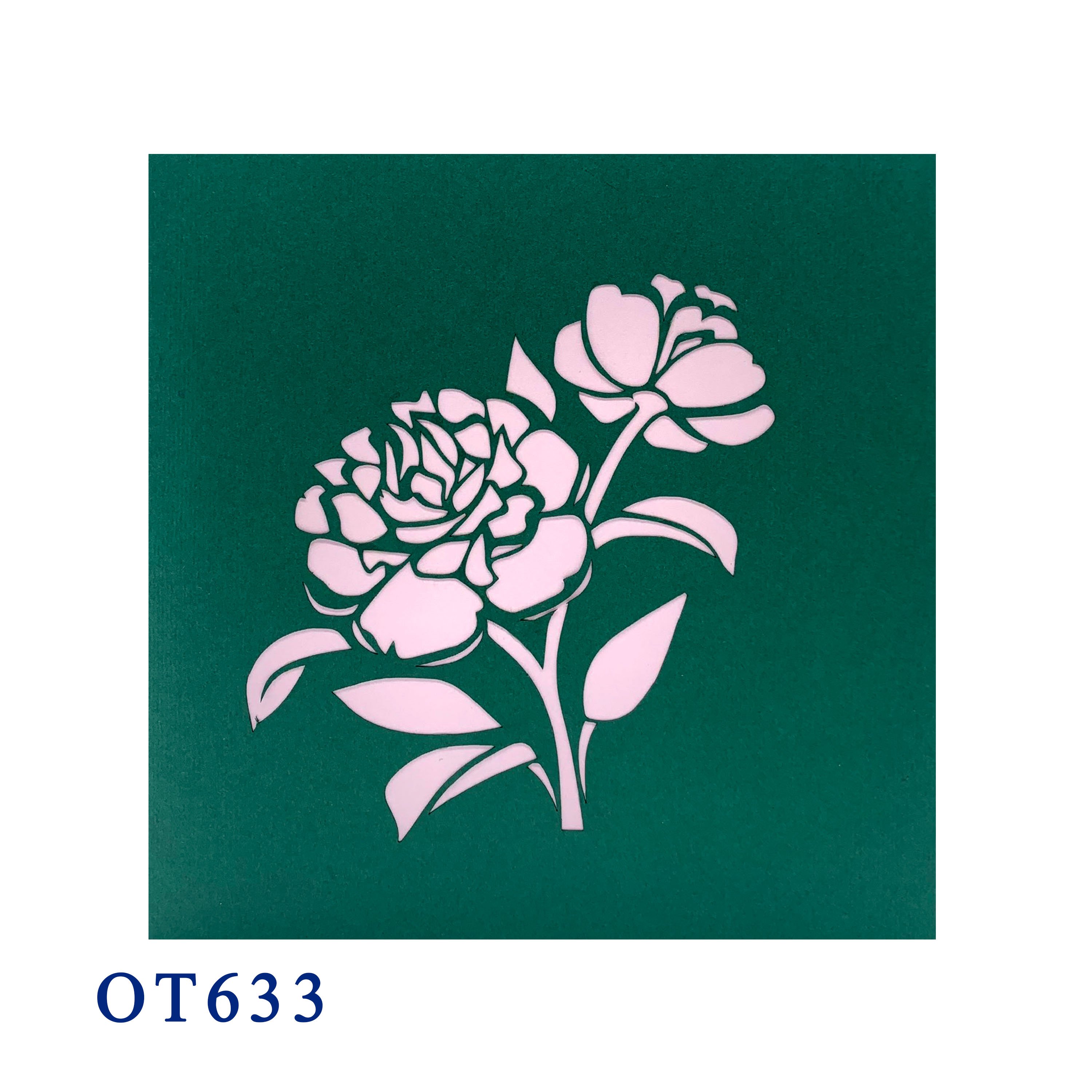 Peony Pop Up Card