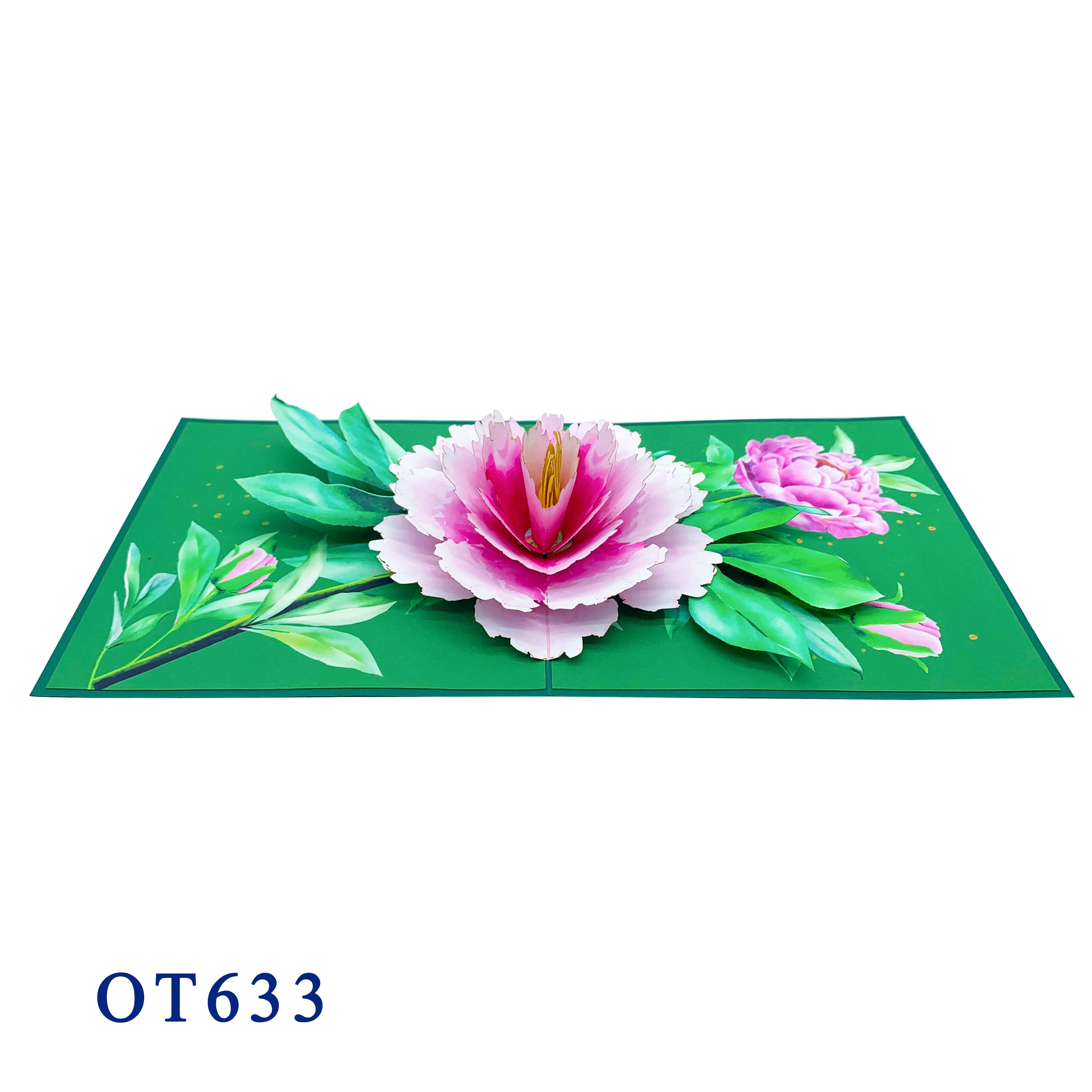 Peony Pop Up Card