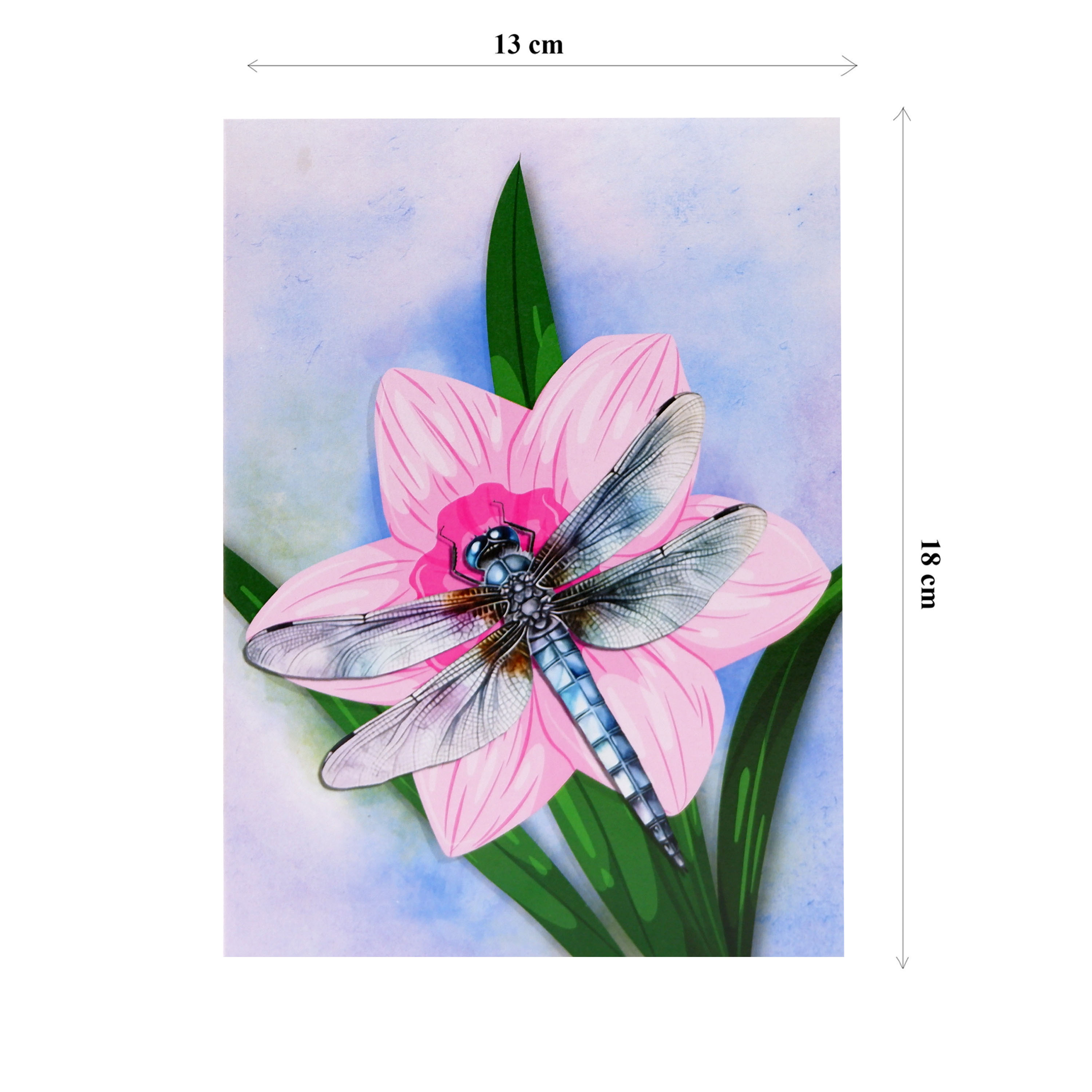 Pink Daffodils Pop Up Card