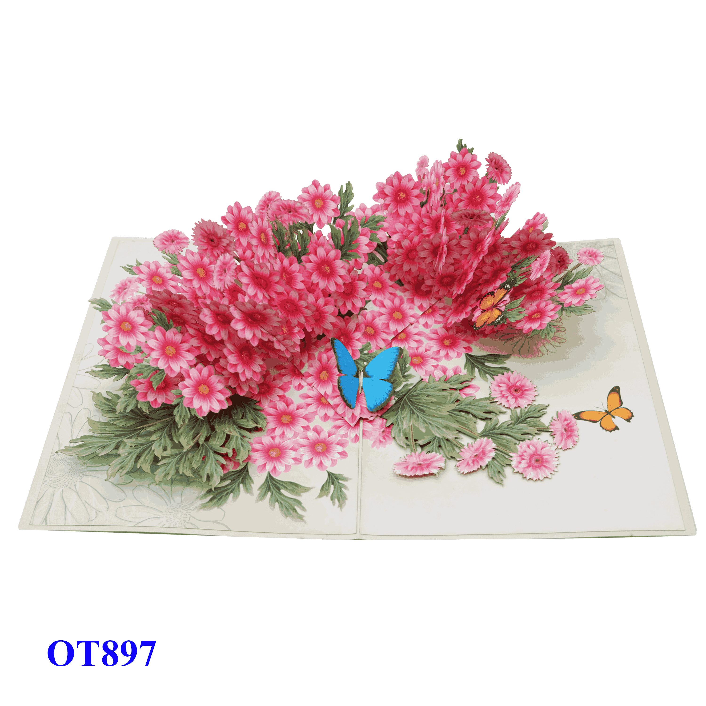 Pink Daisy Pop Up Card