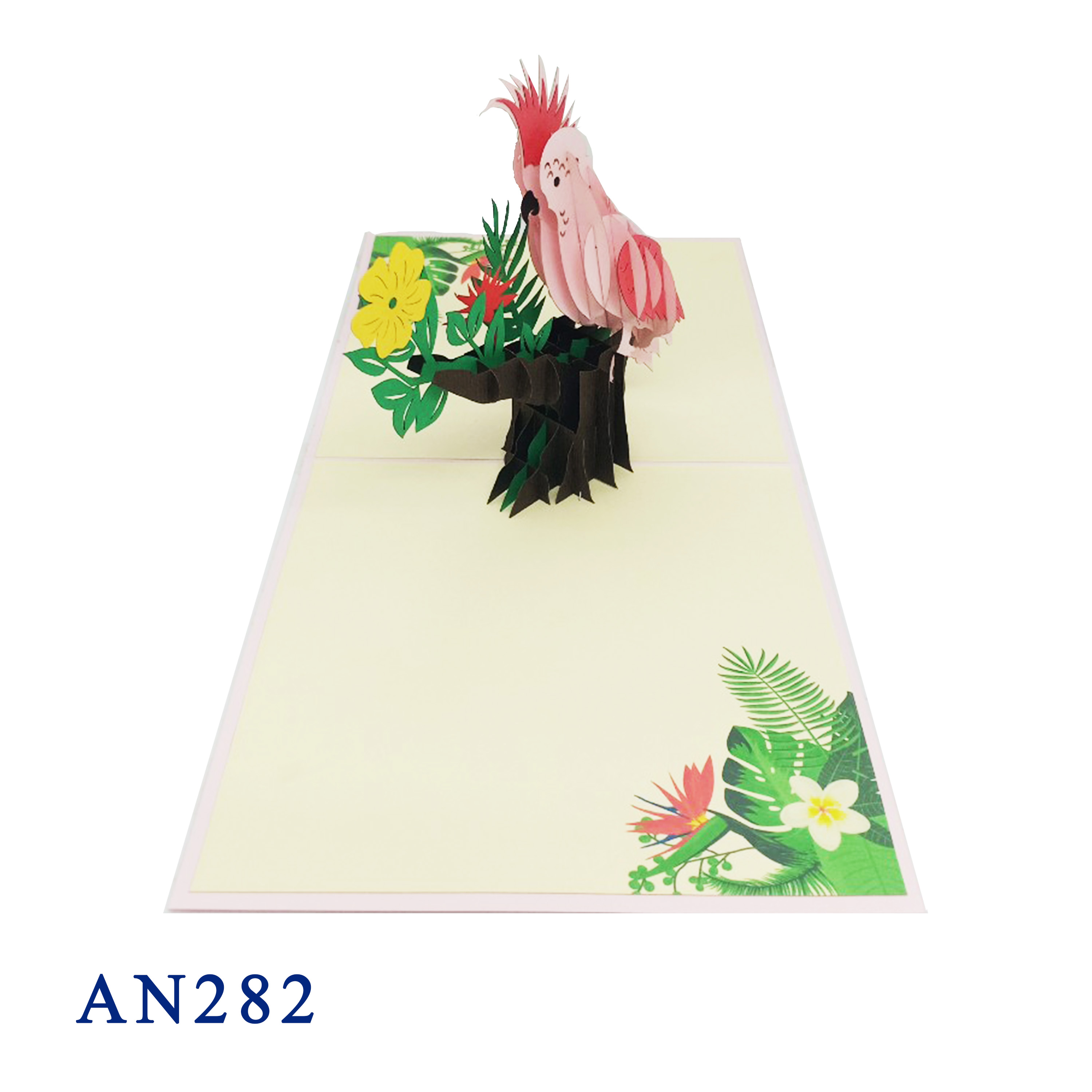 Pink Cockatoo 3D Pop Up Card