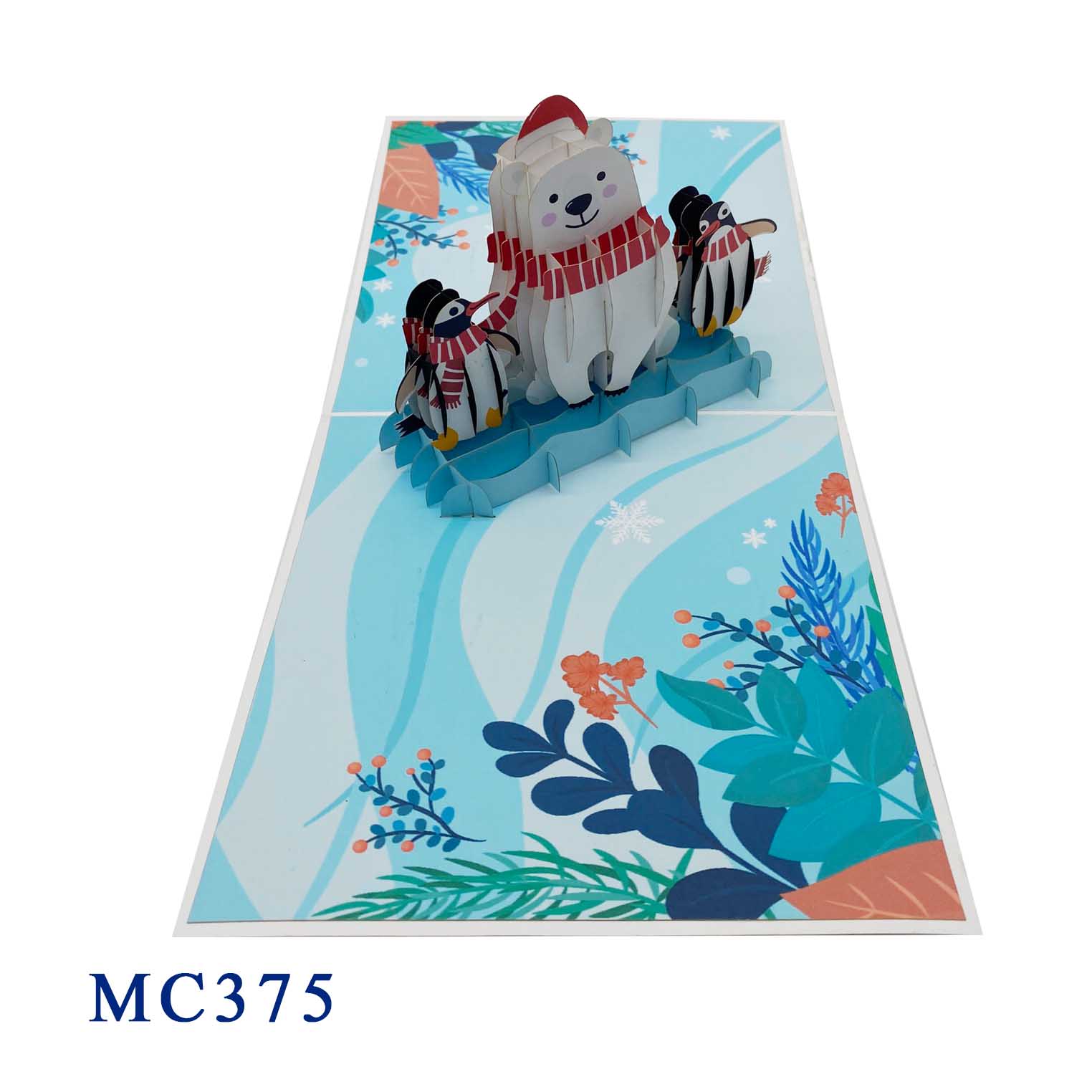 Polar And Penguins Pop Up Card
