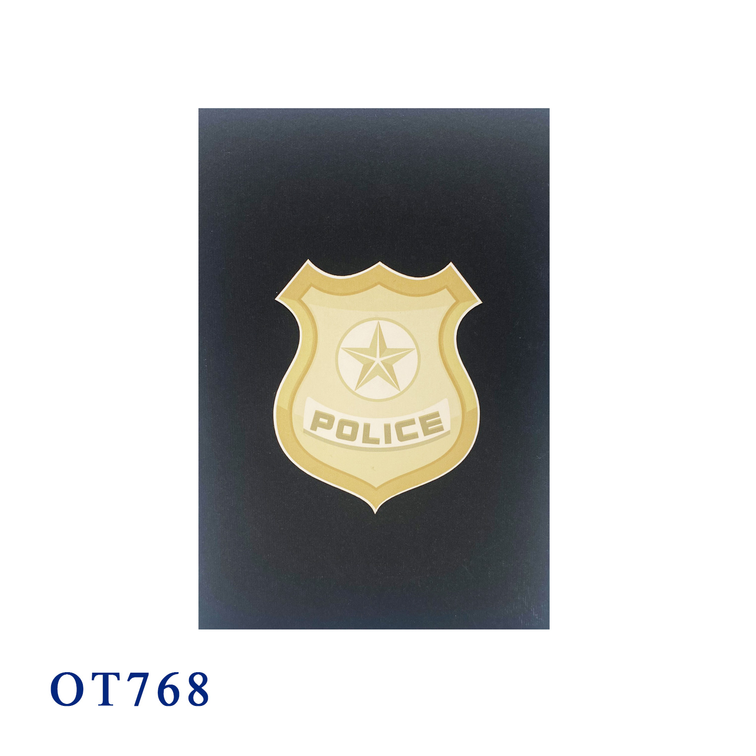 3D Police Car Pop-up Card