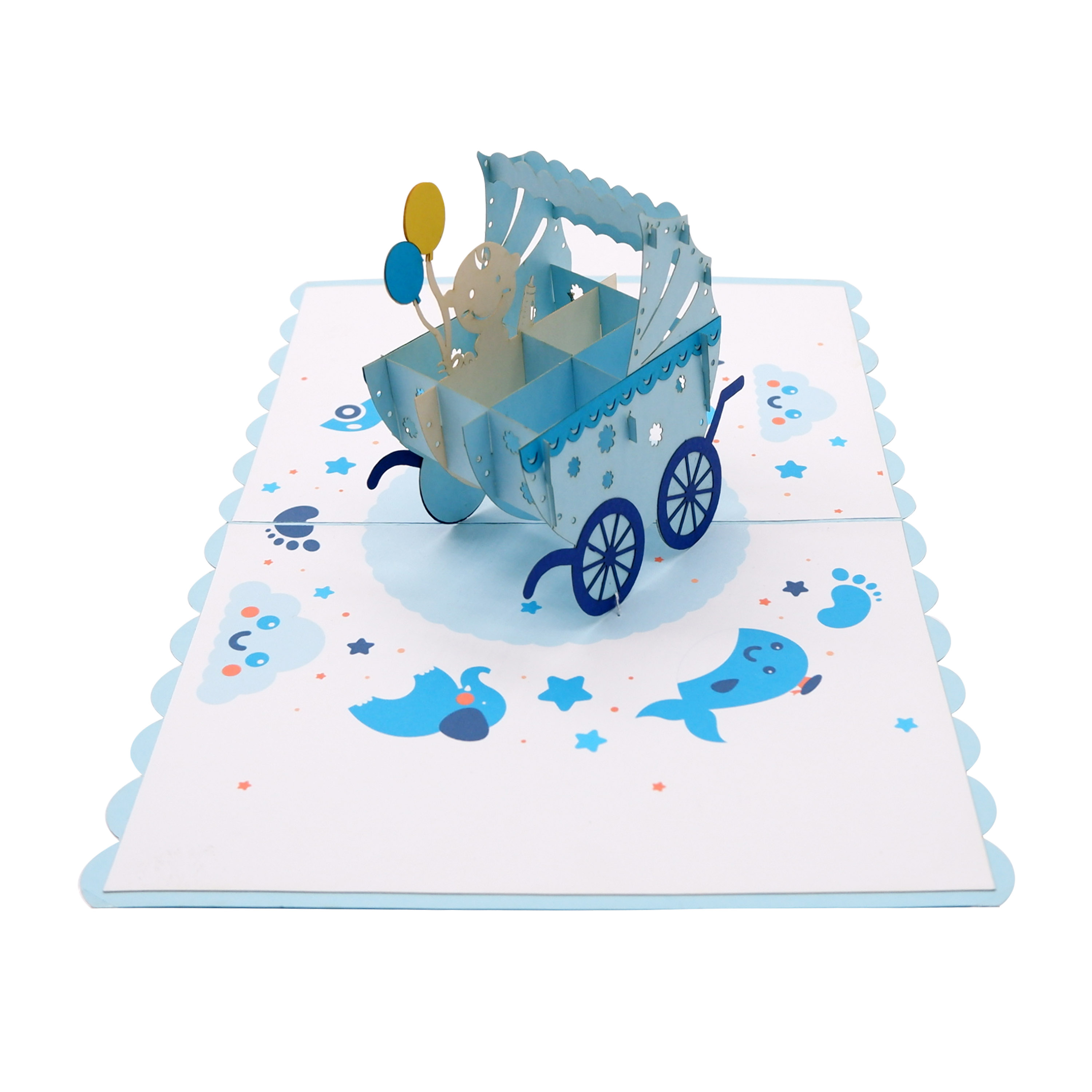 Pram Pop Up Card