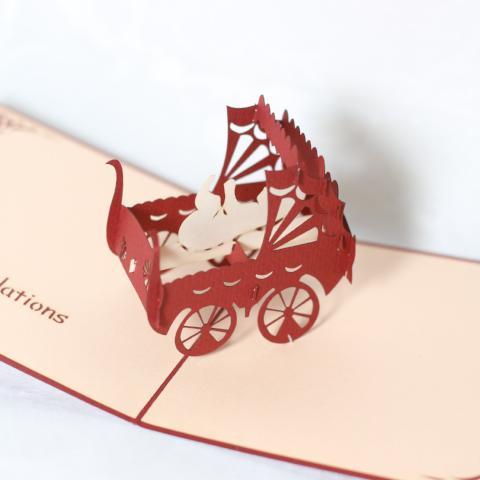 Baby Clothesline Pop Up Card