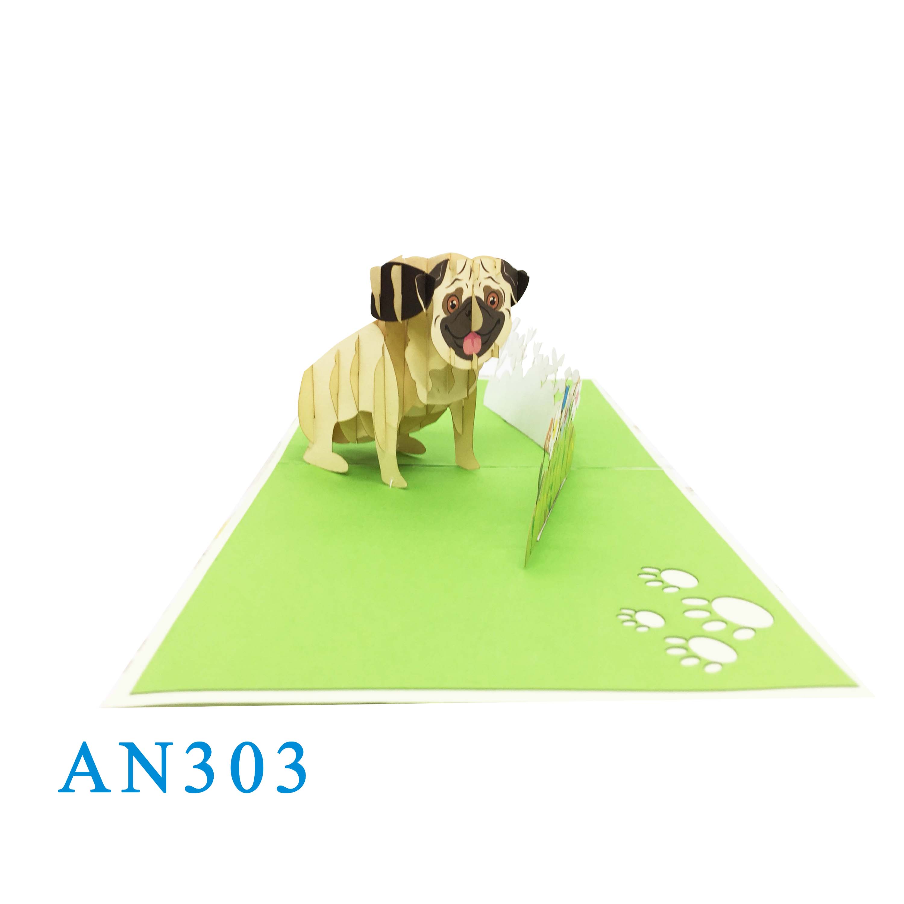 Pug Pop Up Card