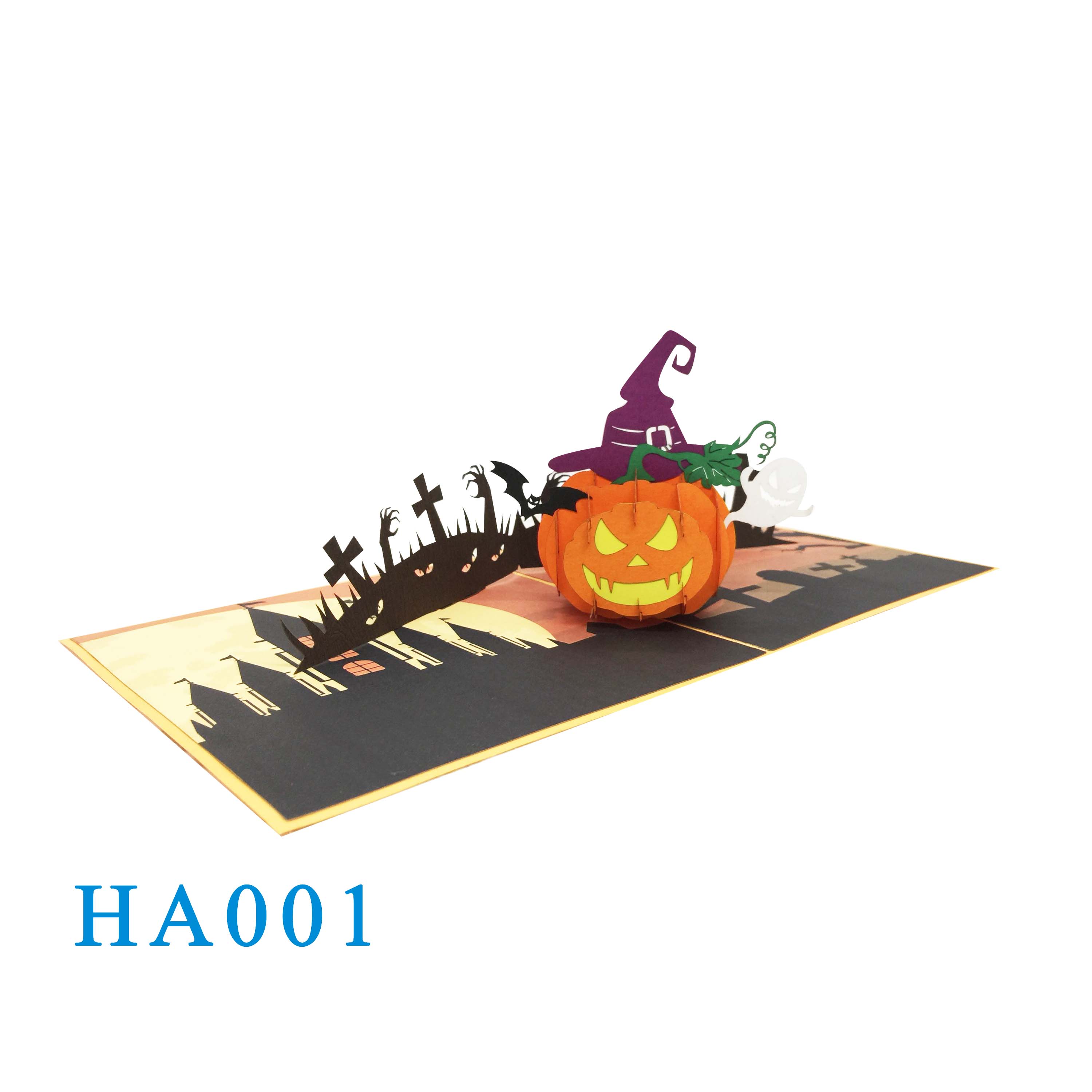 Pumpkin Hallowwen Pop Up Card
