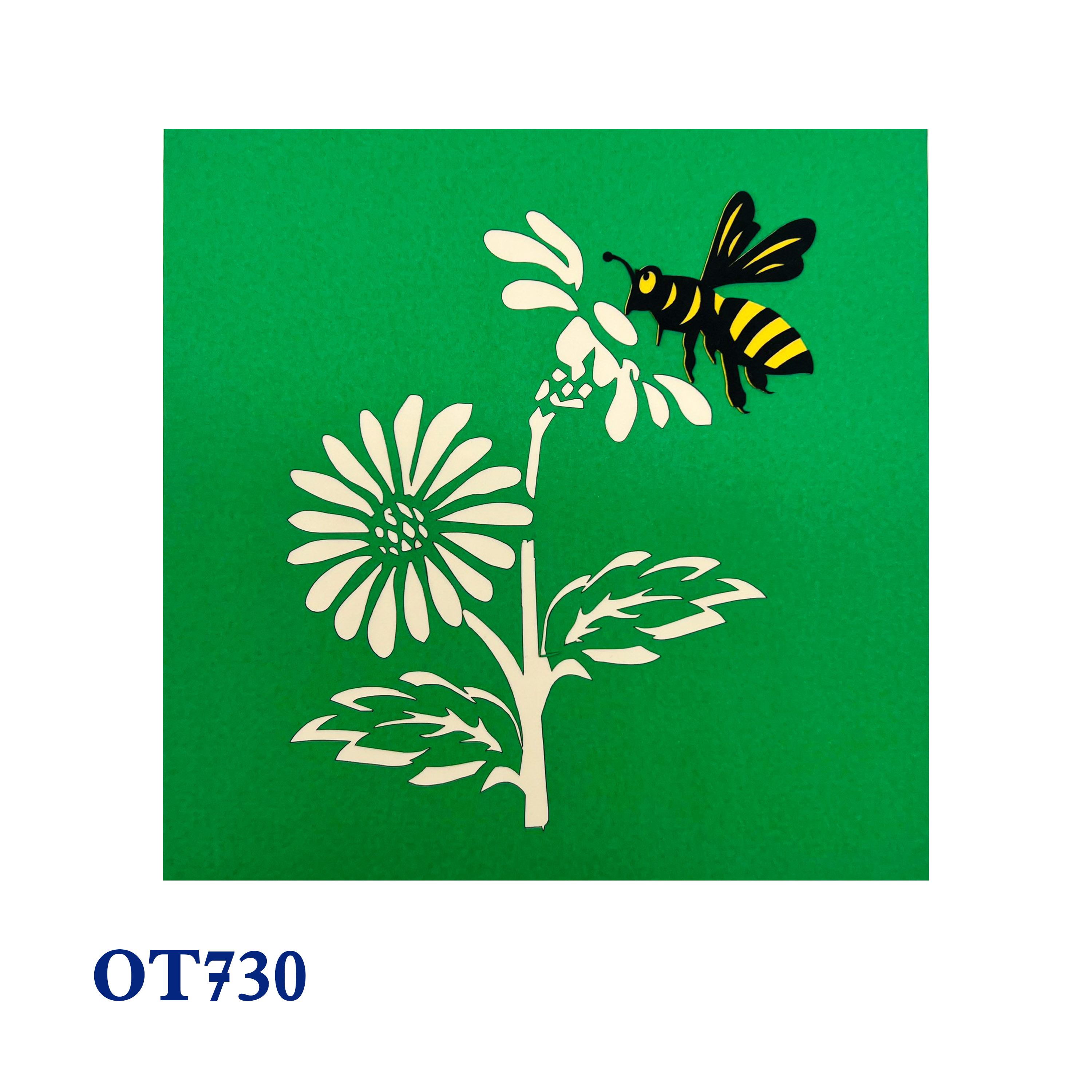 Purple Daisy Bee Pop Up Card