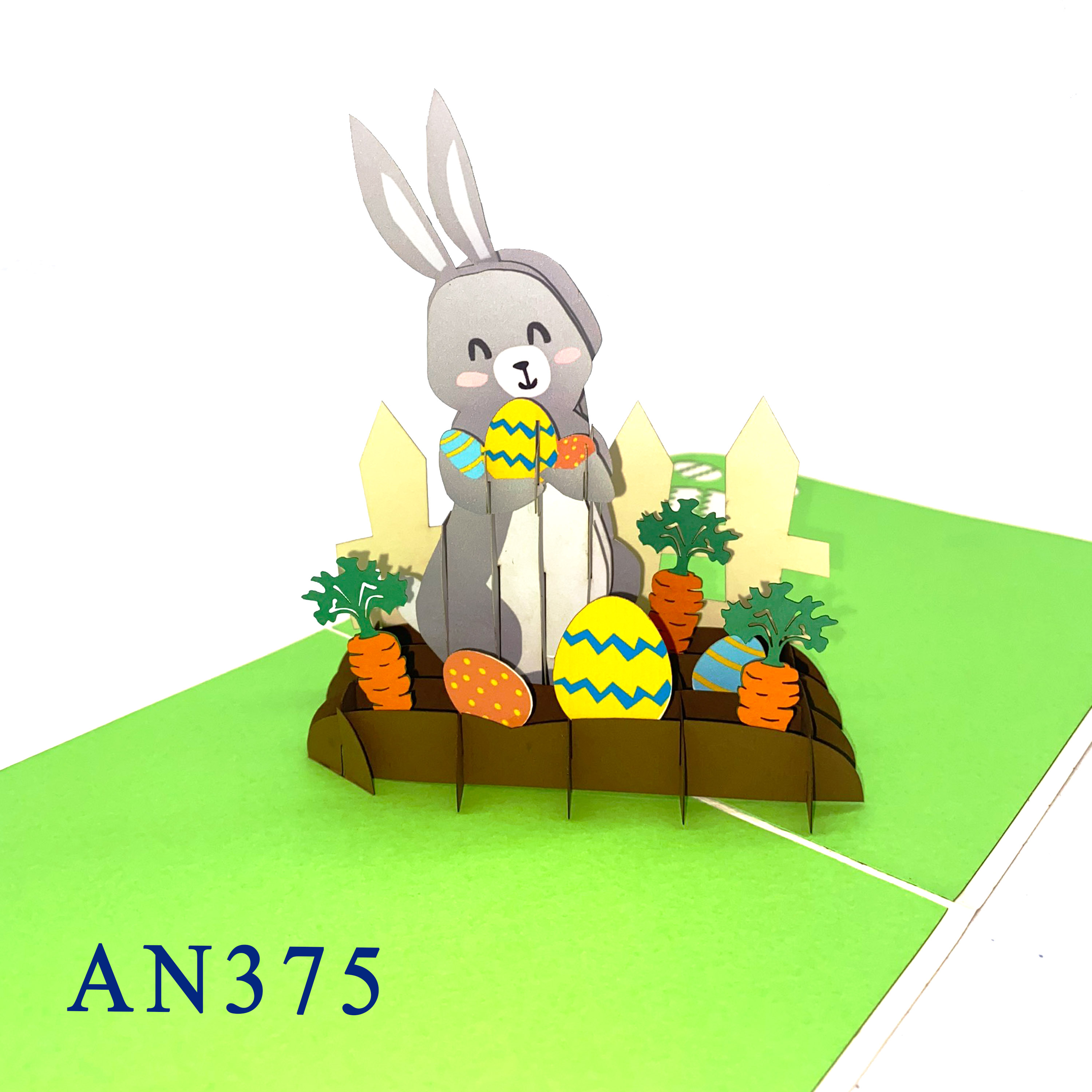 Rabbit Happy Easter Pop Up Card