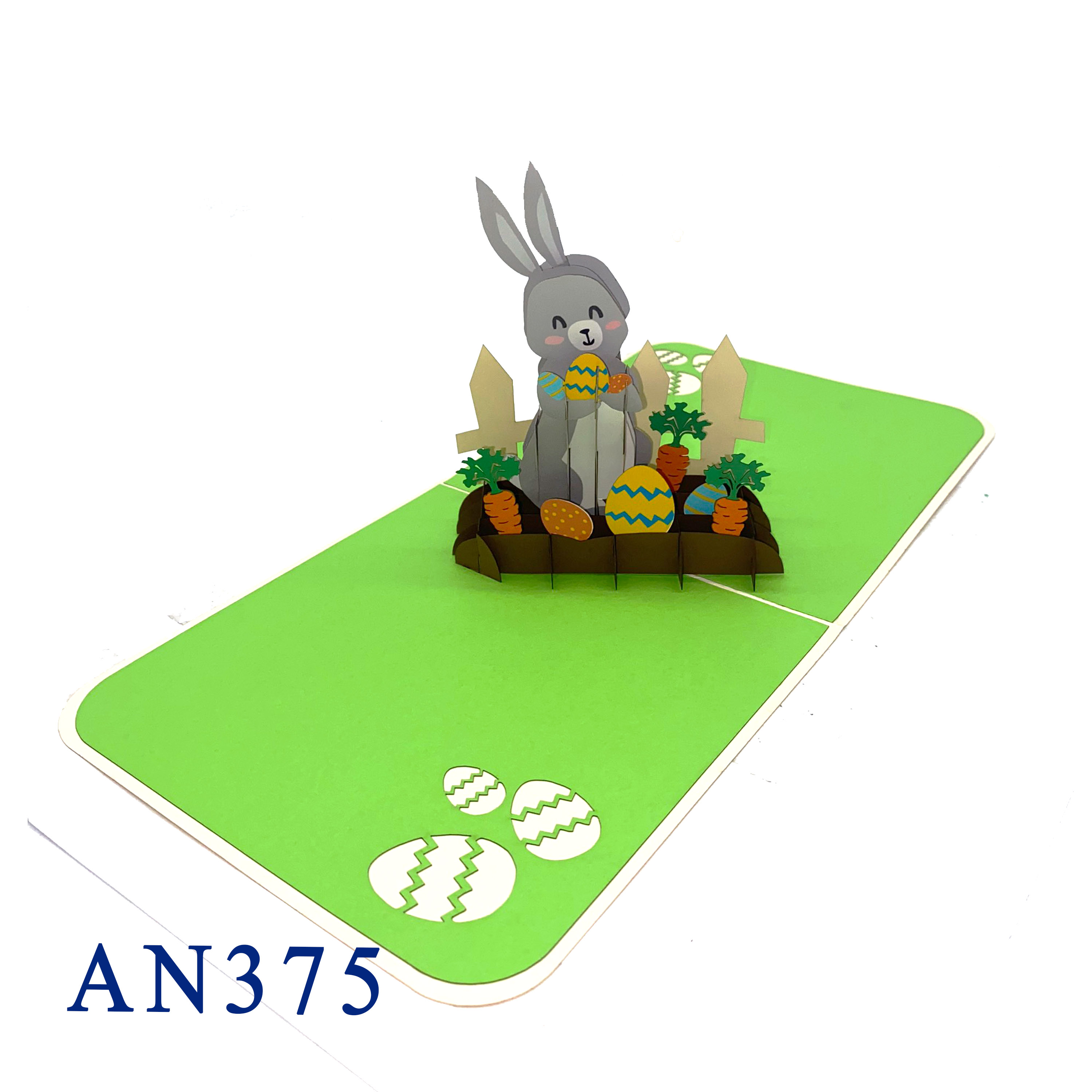 Rabbit Happy Easter Pop Up Card