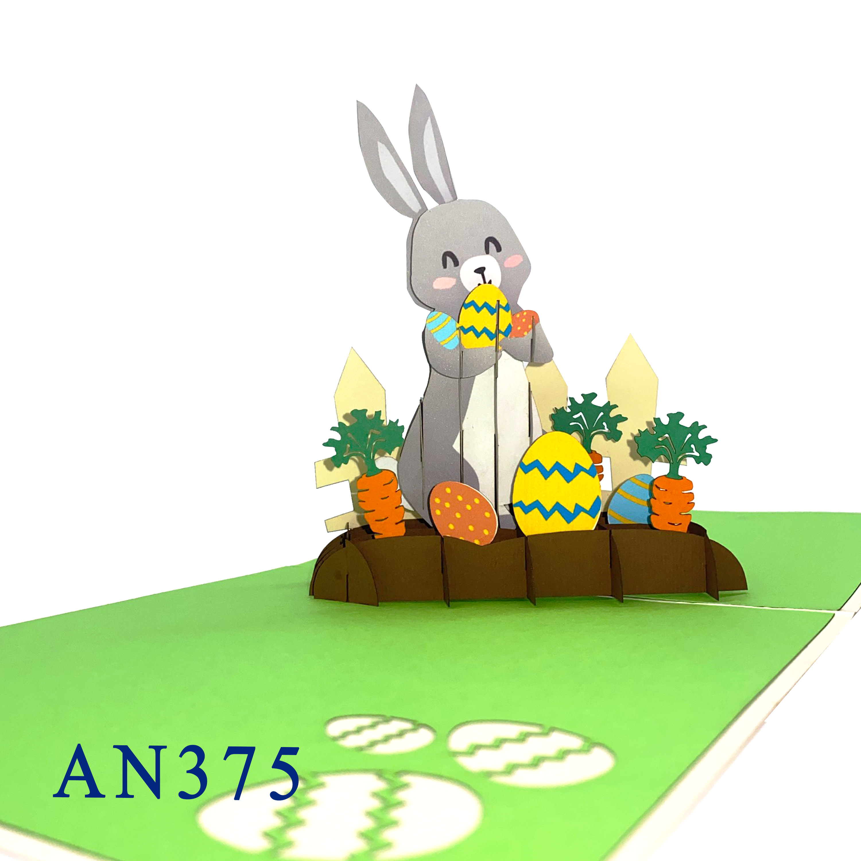 Rabbit Happy Easter Pop Up Card