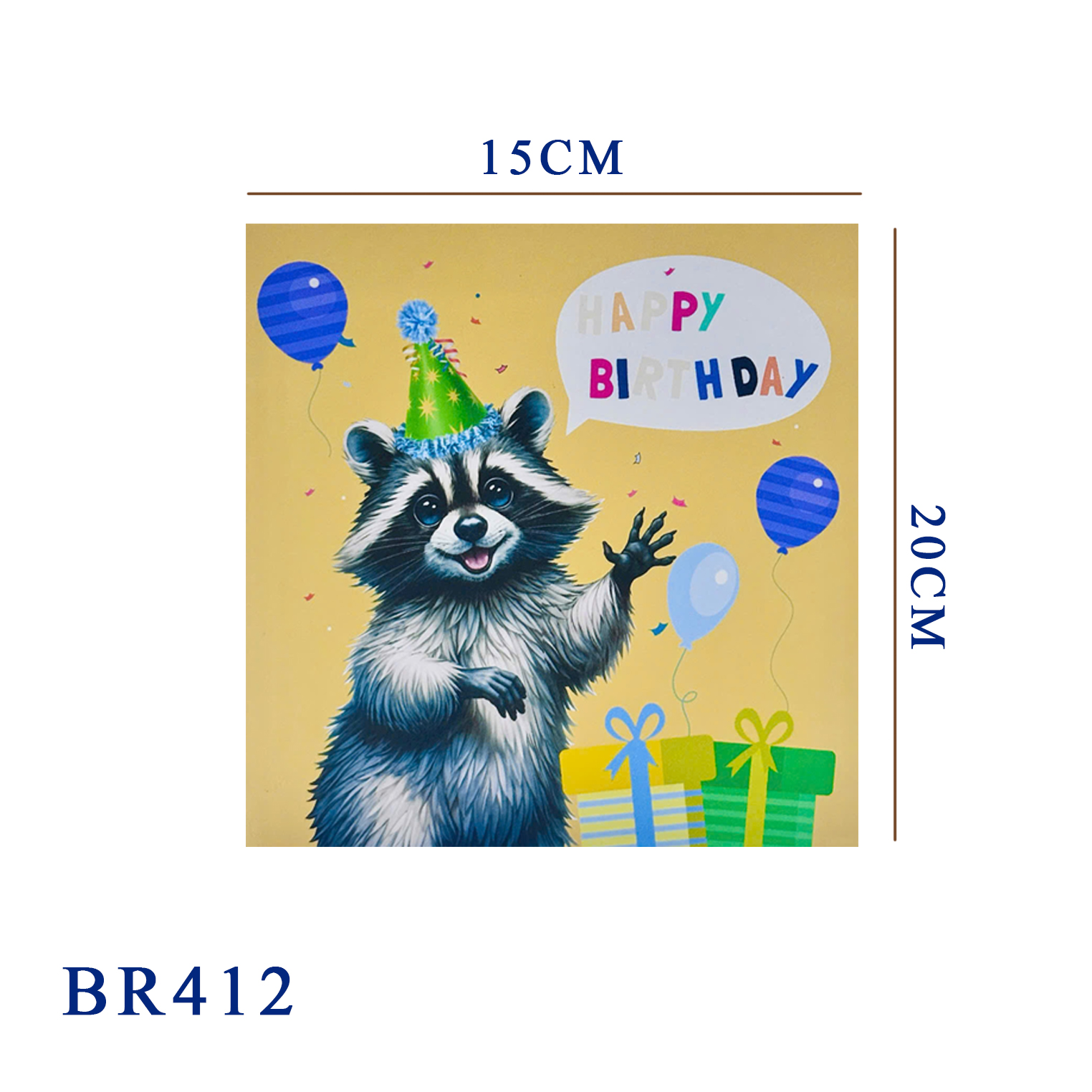 Raccoon Birthday Pop-up Card