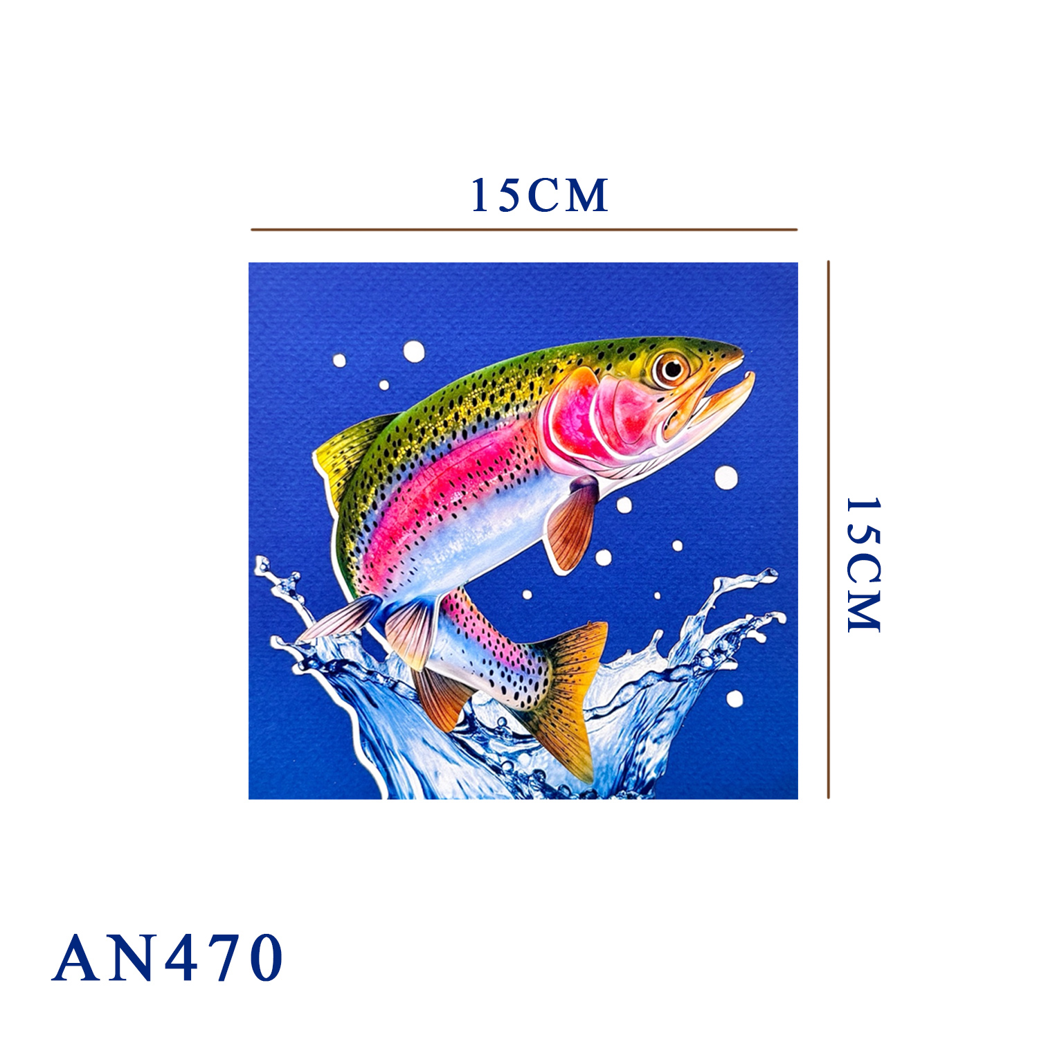 Rainbow Trout Pop-Up Card