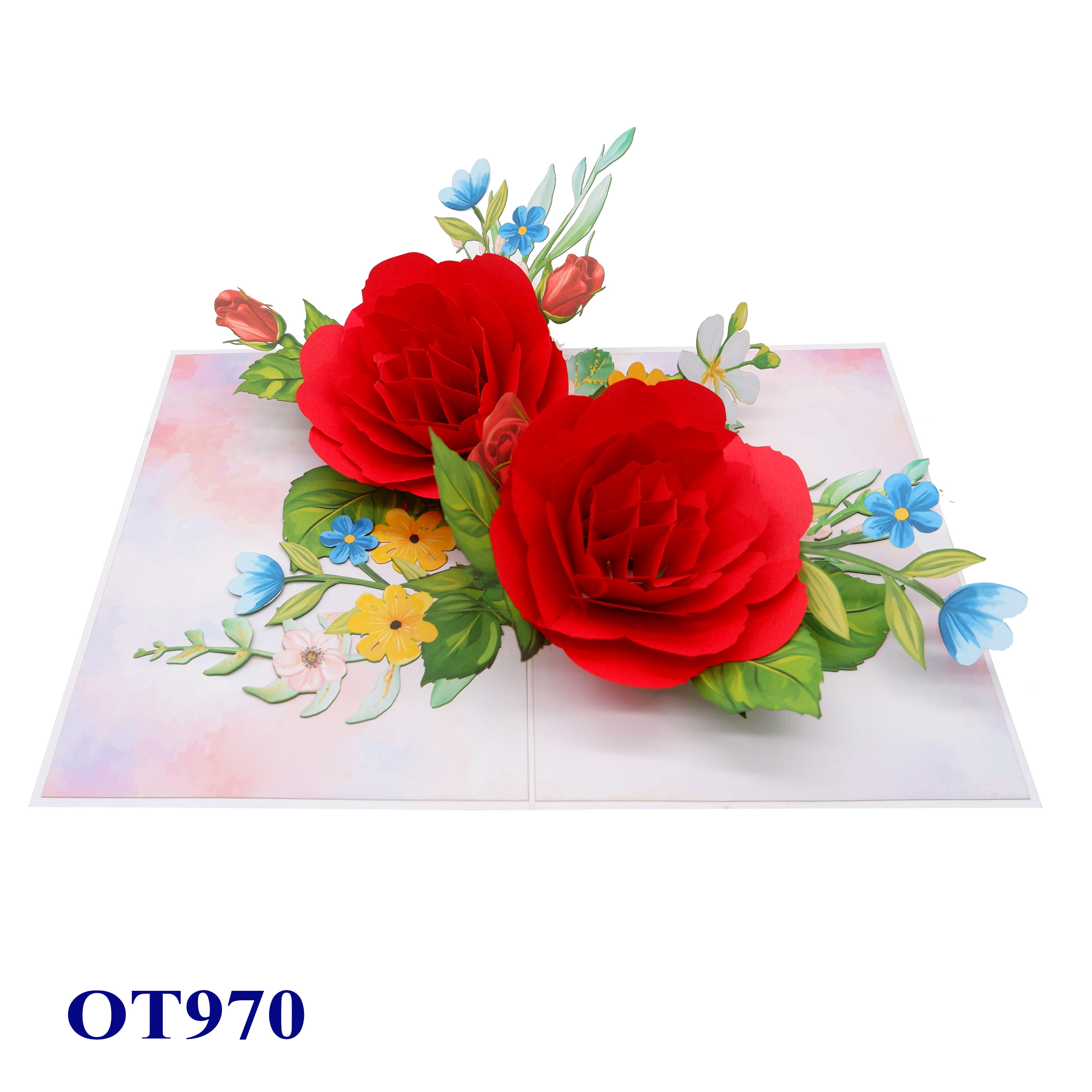 Red Roses Pop-Up Card