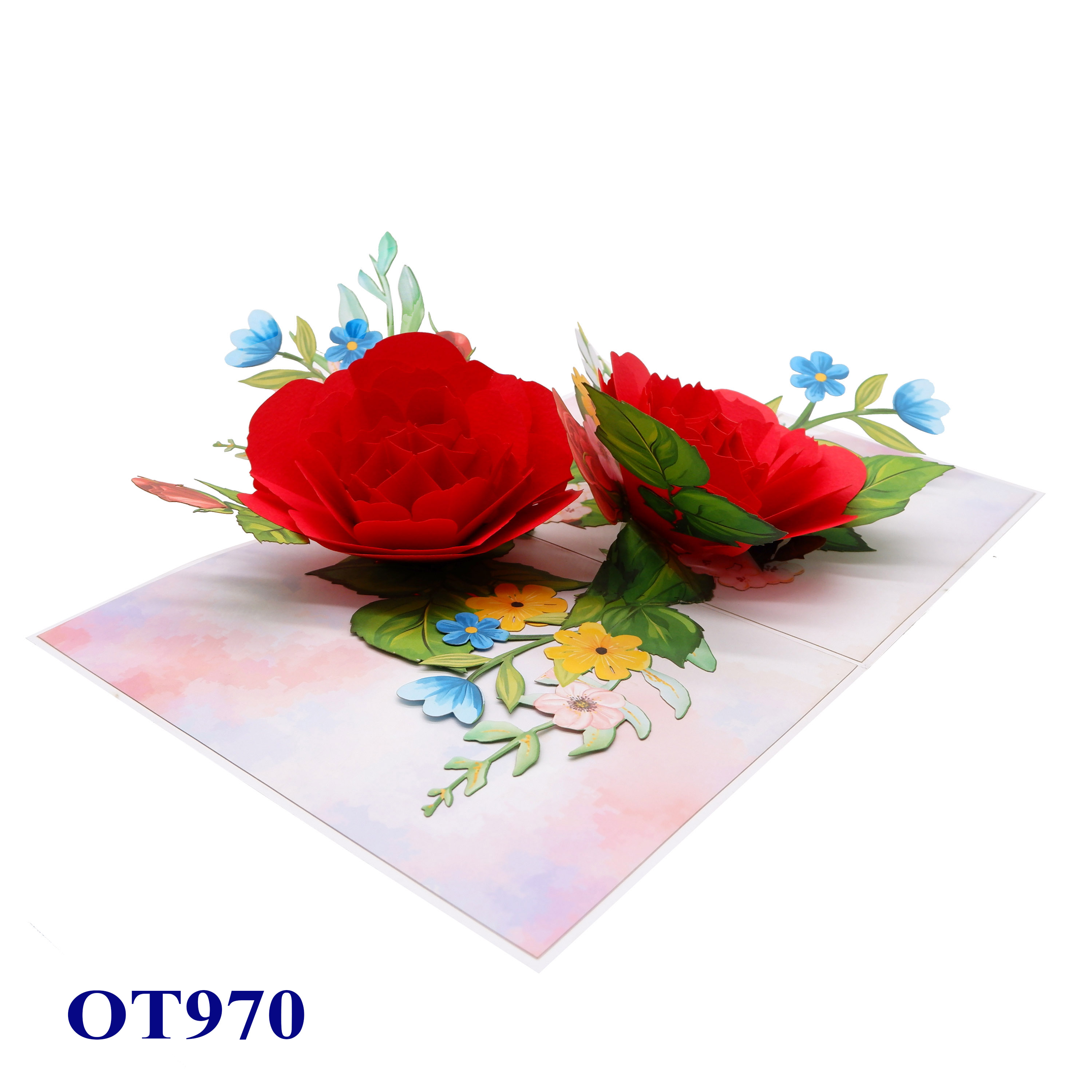Red Roses Pop-Up Card