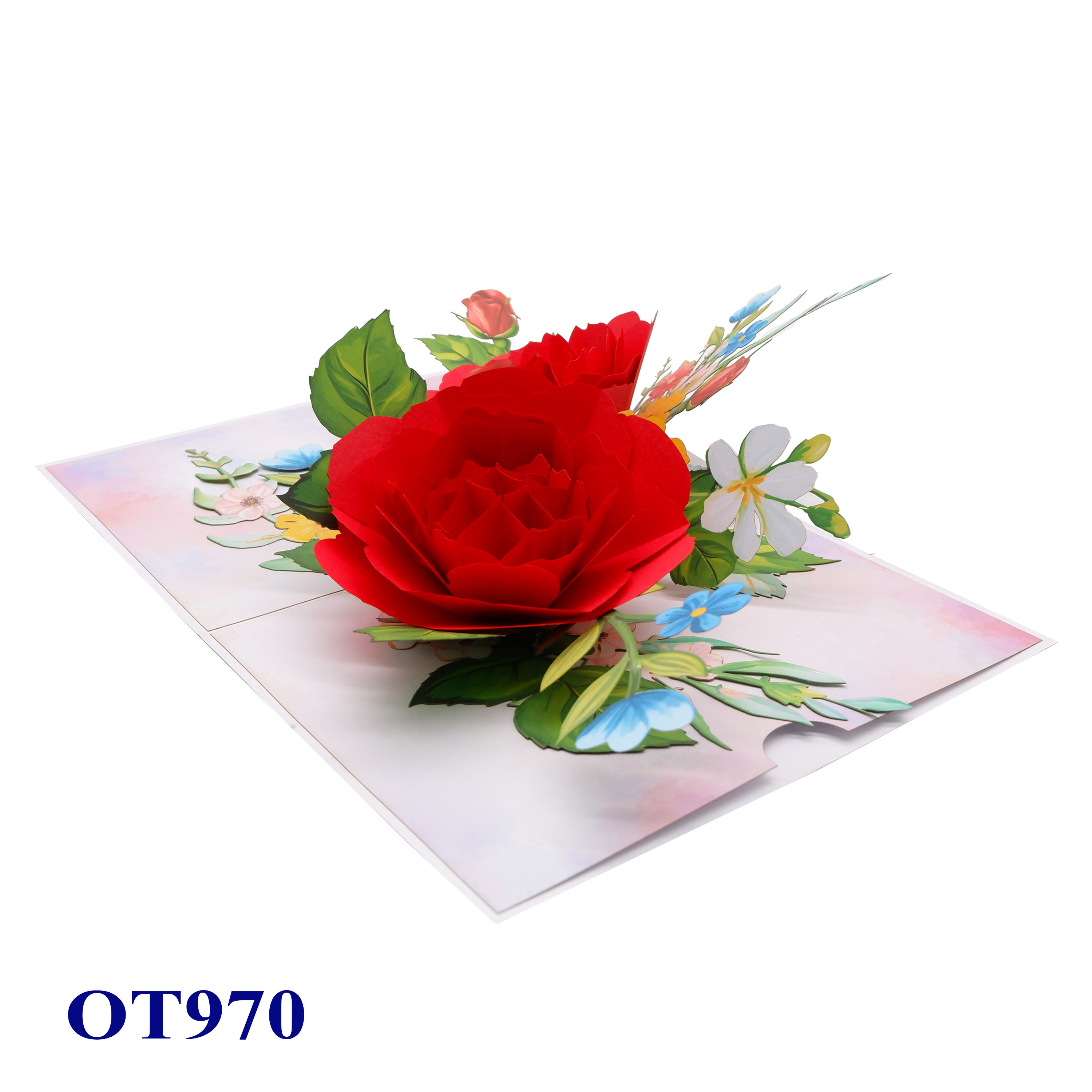 Red Roses Pop-Up Card