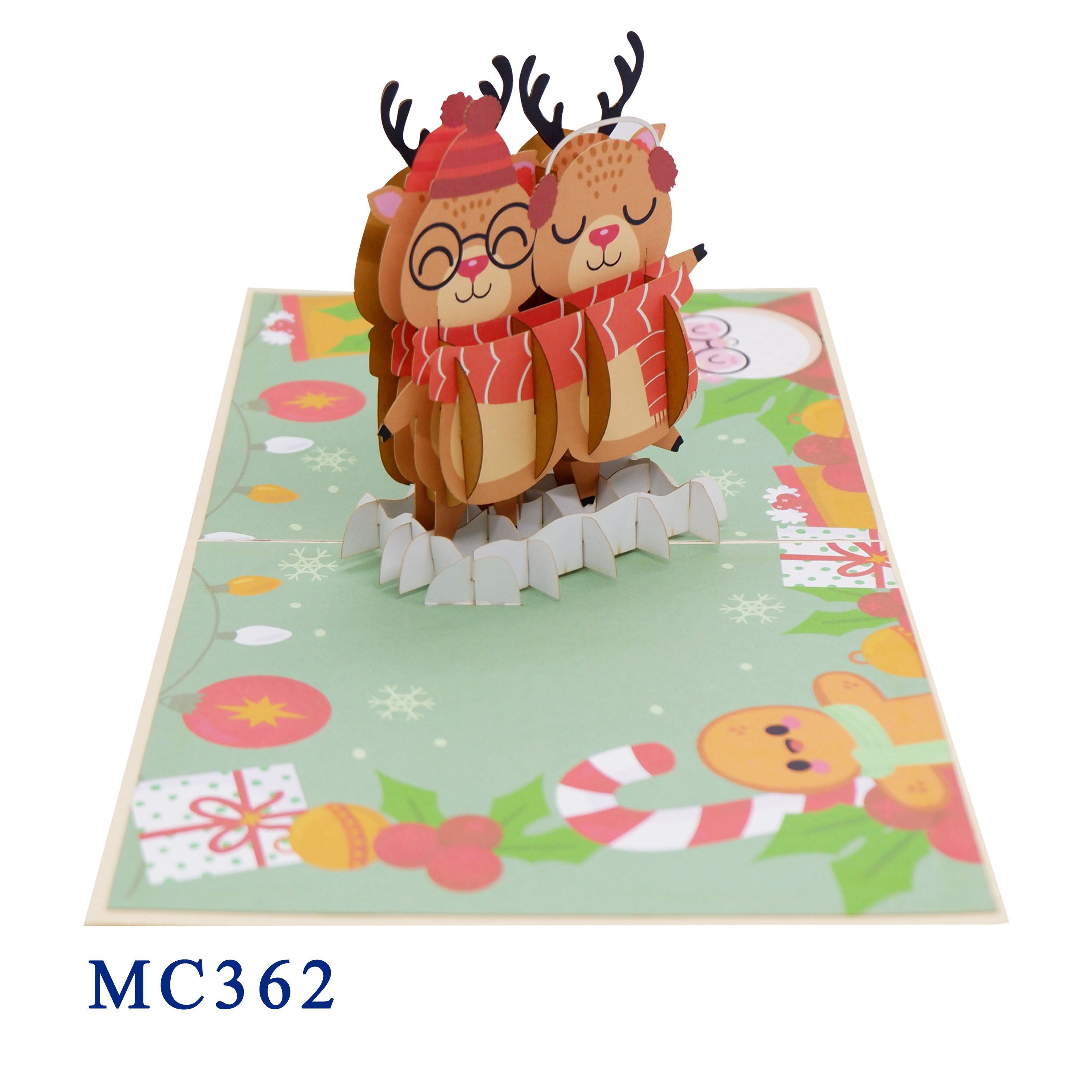 Reindeers Pop Up Christmas Card