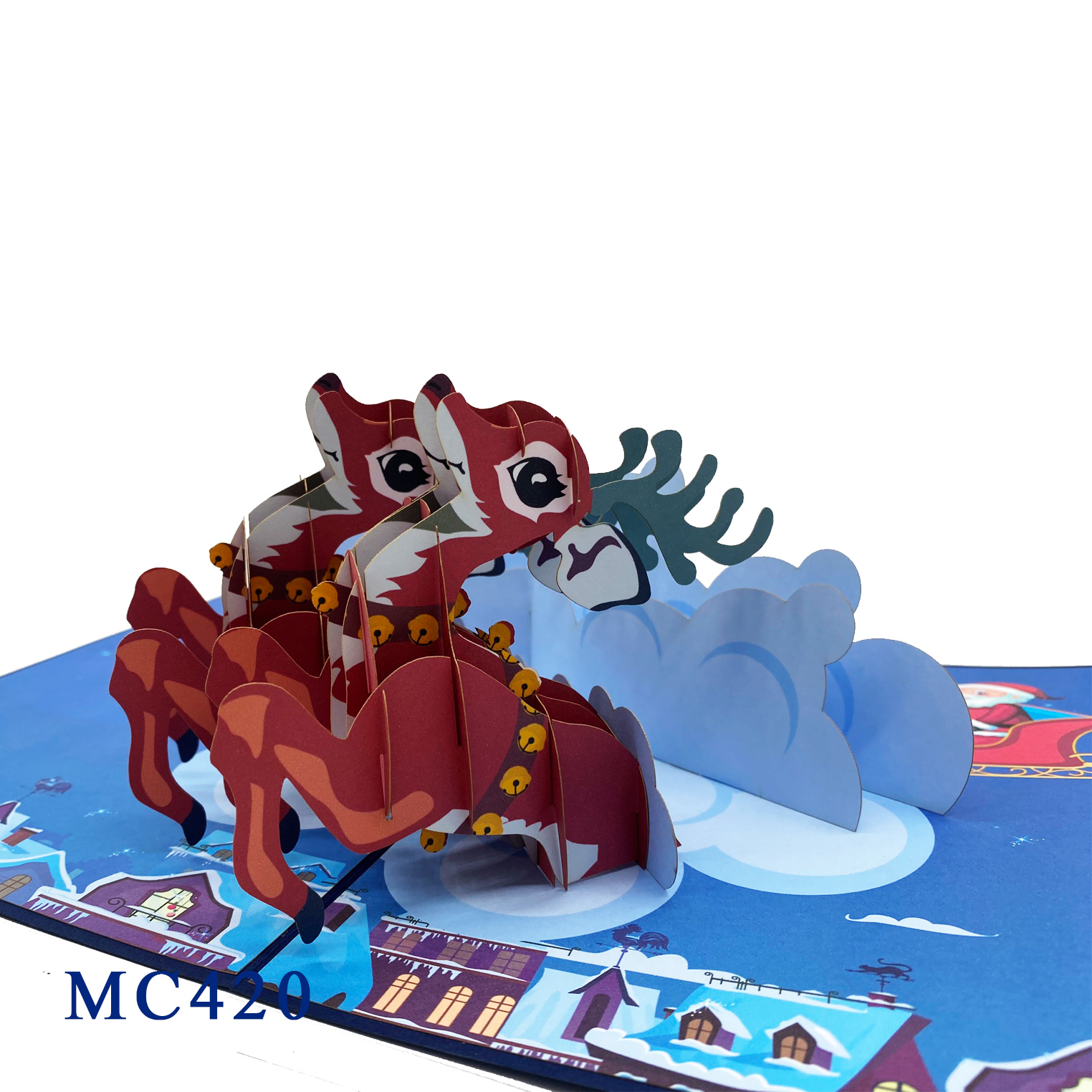 Reindeers Christmas Pop Up Card