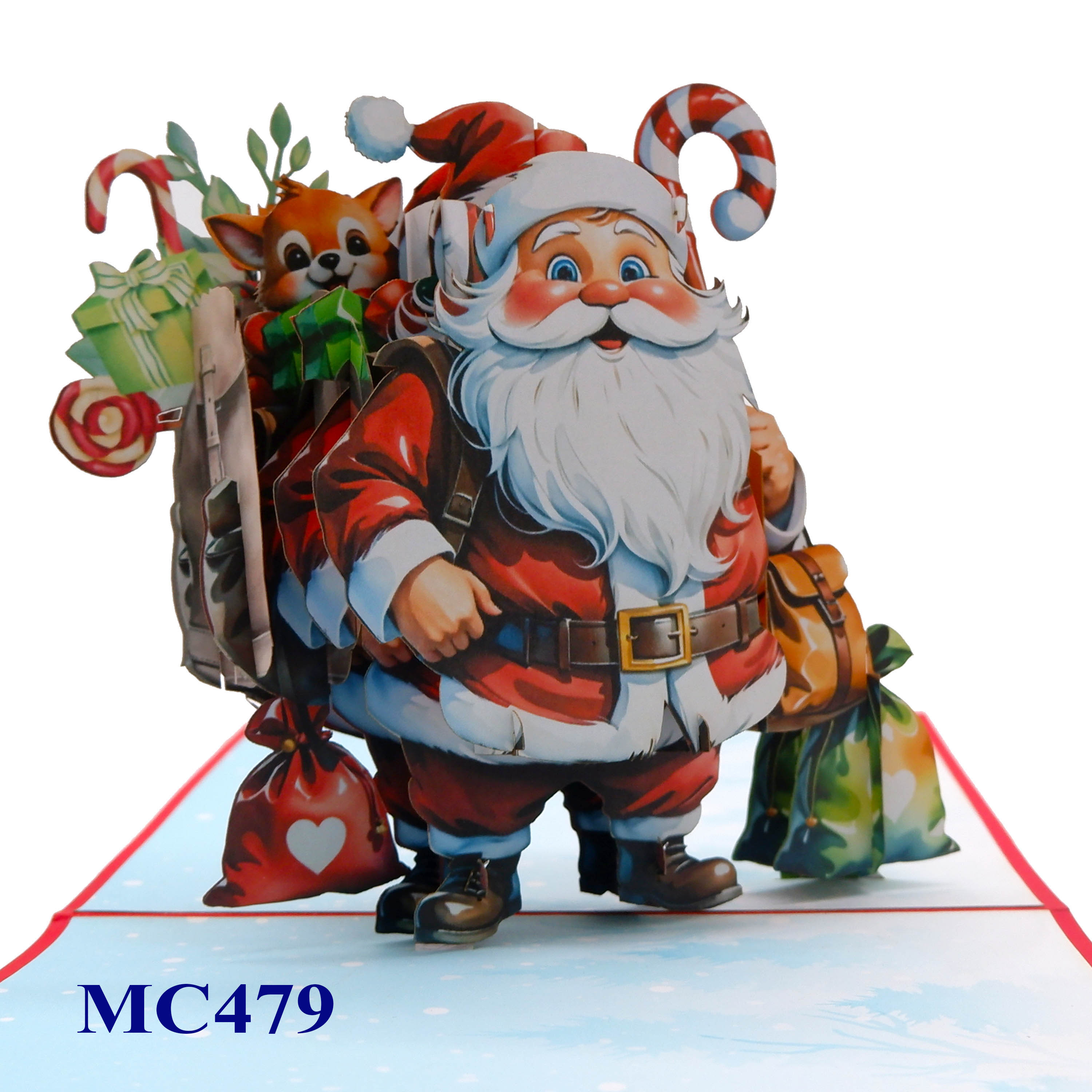 Santa Claus Christmas Pop-Up Card – A Festive 3D Surprise