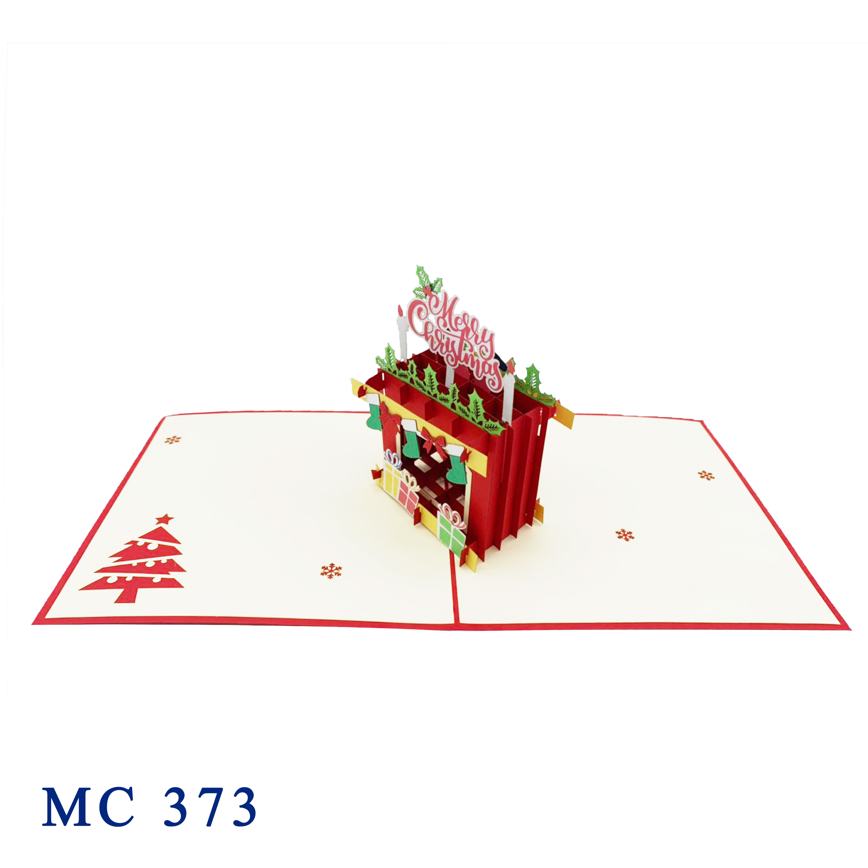 Santa In Chimney Pop Up Card